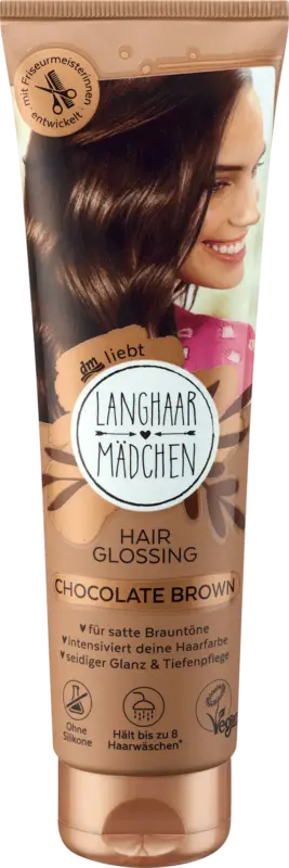 Langhaarmädchen Farb-Glanzbehandlung Glossing Chocolate Brown