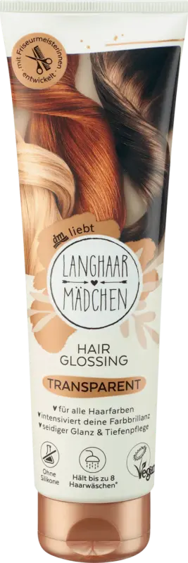 Langhaarmädchen Farb-Glanzbehandlung Glossing Transparent