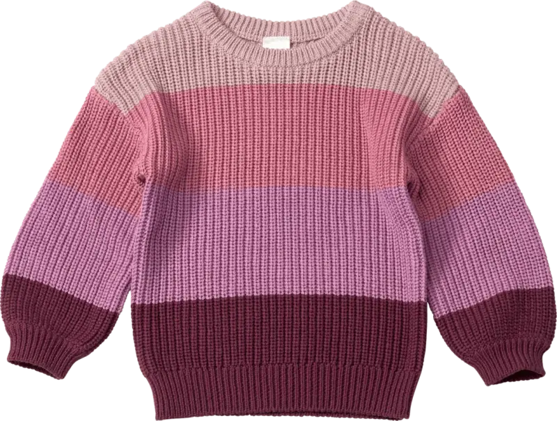 ALANA Pullover aus Strick, lila & rosa, Gr. 104