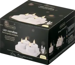 Dekorieren & Einrichten LED Teelichter mit Ladestation 5tlg