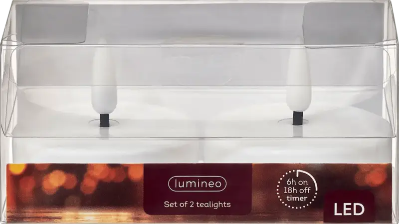Dekorieren & Einrichten LED Teelichter mit Timer, maxi, warmweiß