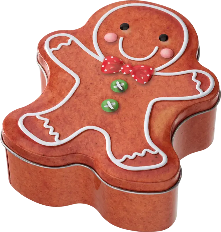 Dekorieren & Einrichten Metalldose, Lebkuchenmännchen