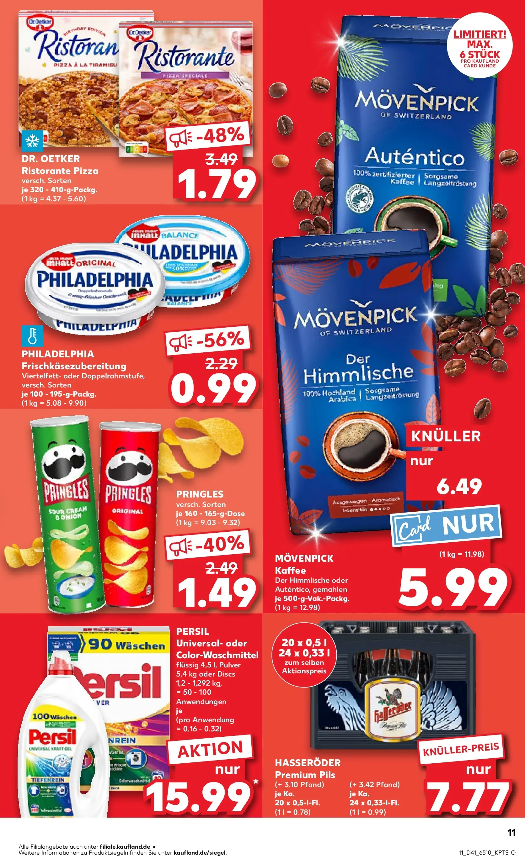 Prospekt Kaufland ab 13.10.2025 » Angebote Online zum Blättern | Seite: 11 | Produkte: Kraut, Hasseröder, Chips, Persil
