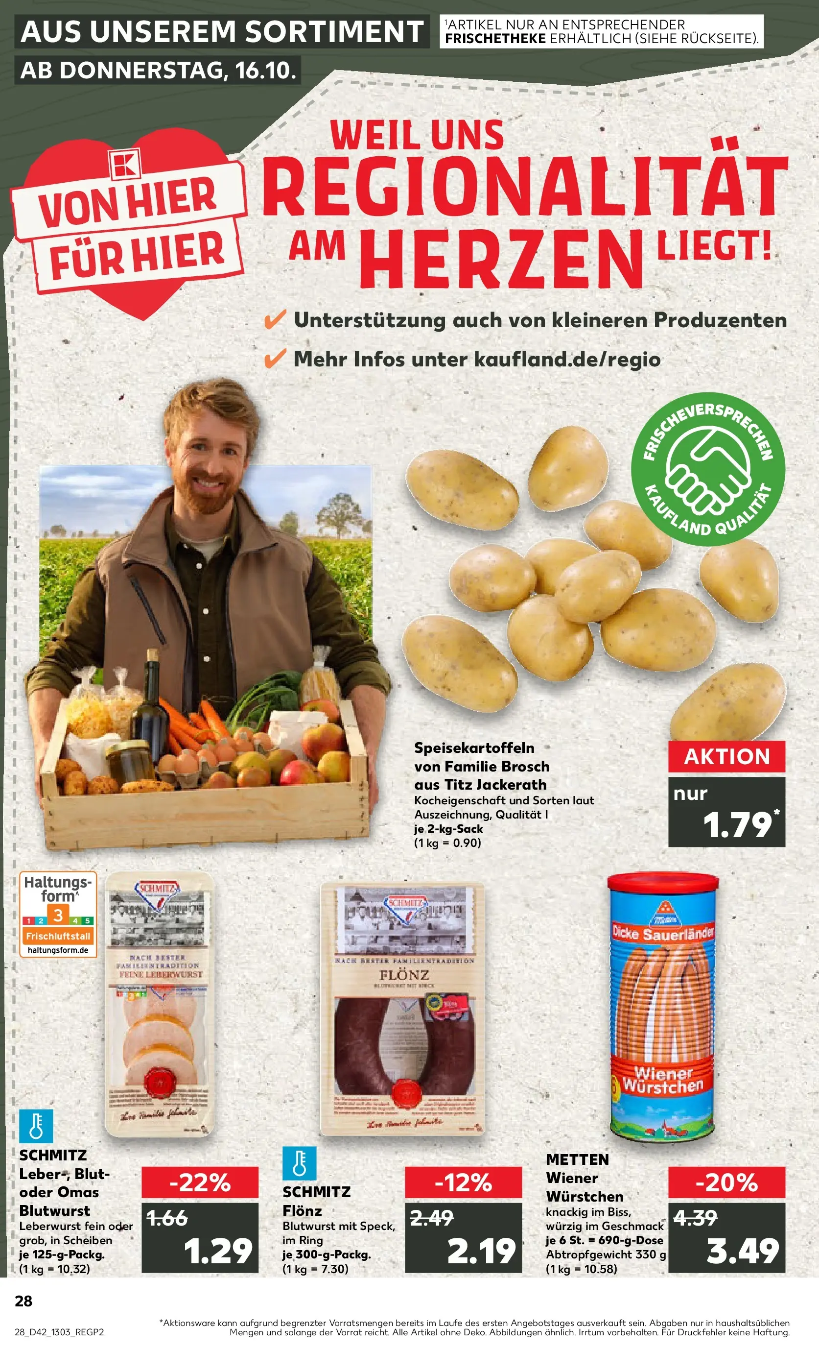 Prospekt Kaufland ab 15.10.2025 » Angebote und Werbung Online | Seite: 28 | Produkte: Wiener wurstchen Prospekt Kaufland ab 15.10.2025 » Angebote Online zum Blättern | Seite: 28 | Produkte: Wiener wurstchen