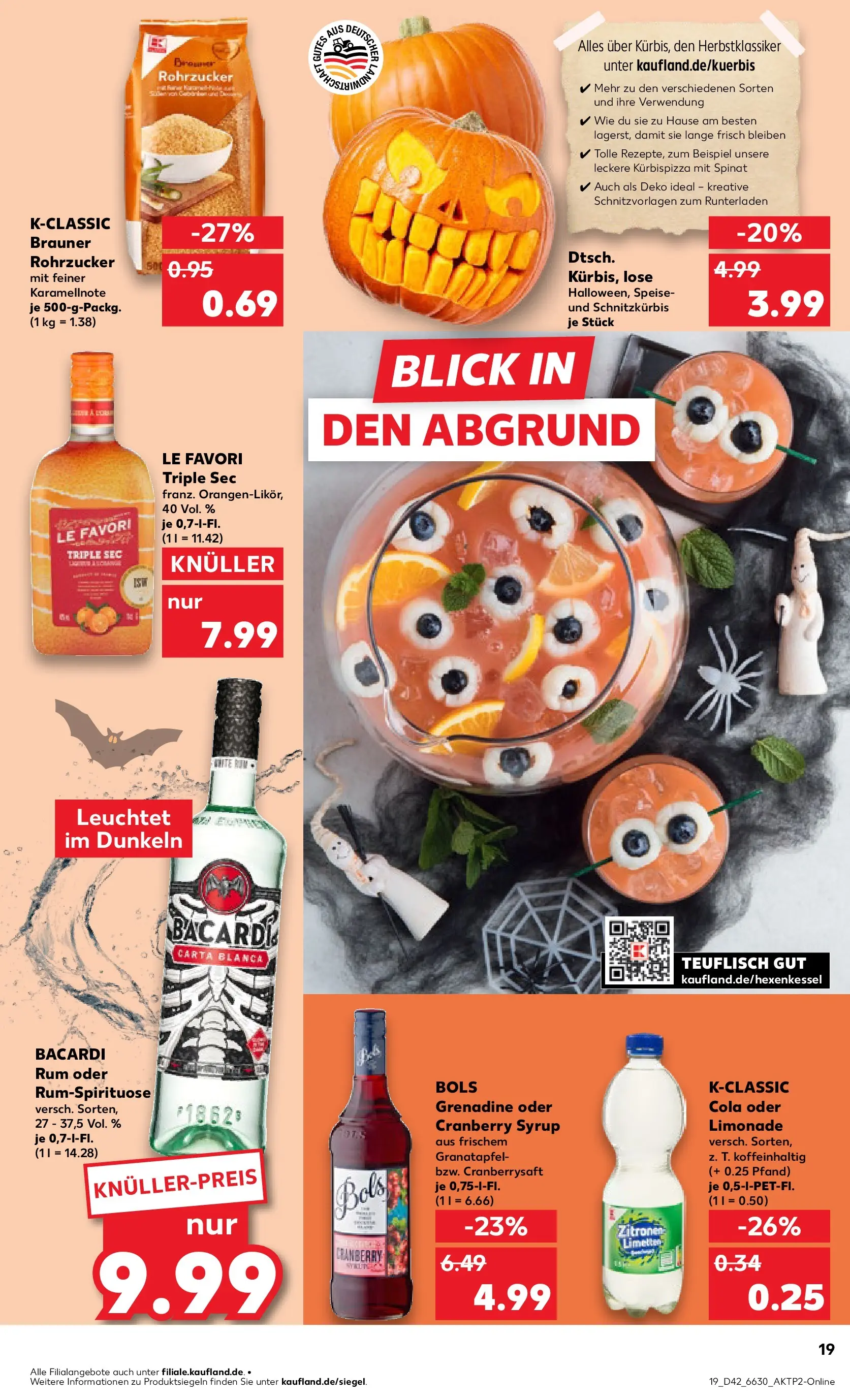 Prospekt Kaufland ab 15.10.2025 » Angebote und Werbung Online | Seite: 19 | Produkte: Granatapfel, Cola, Rum, Zitronen Prospekt Kaufland ab 15.10.2025 » Angebote Online zum Blättern | Seite: 19 | Produkte: Granatapfel, Cola, Rum, Zitronen