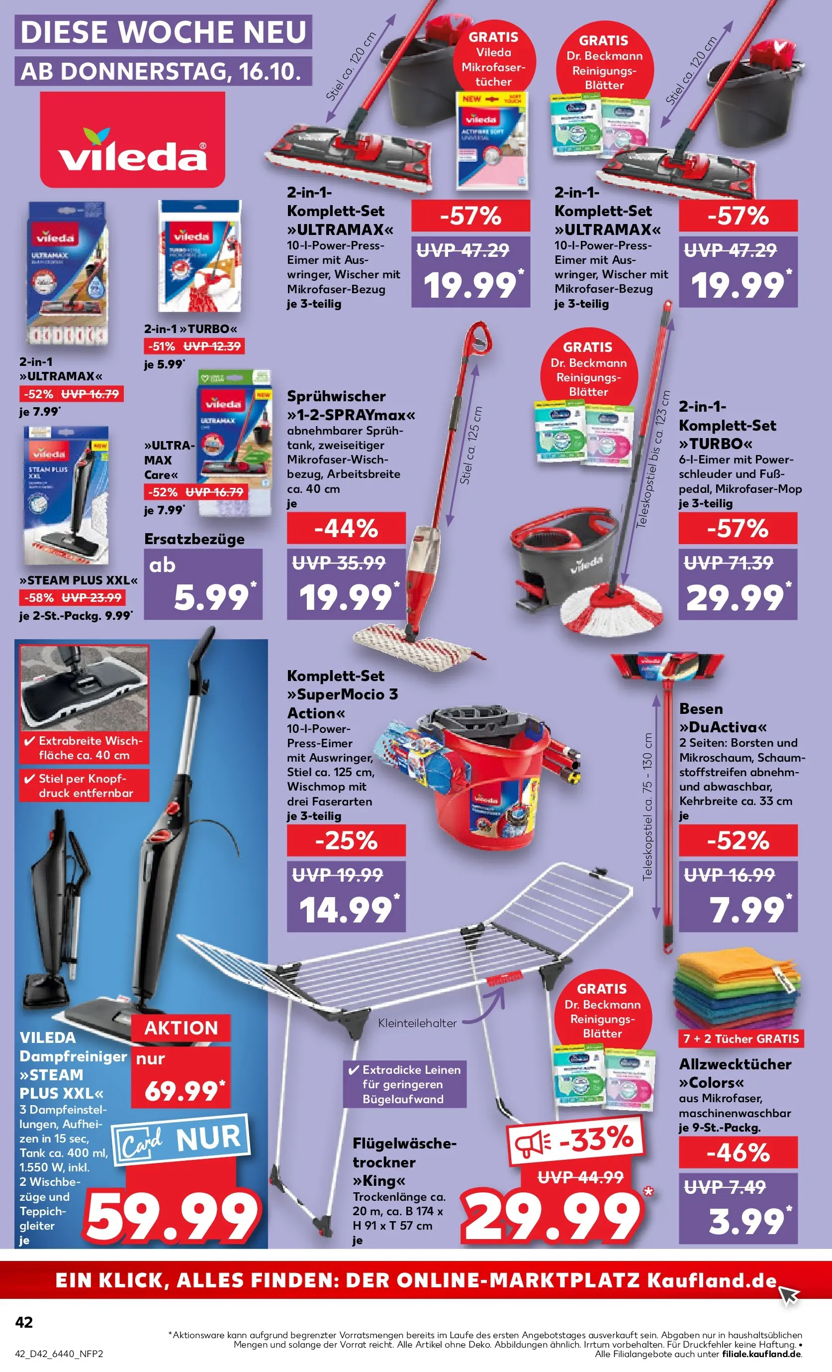 Prospekt Kaufland ab 15.10.2025 » Angebote und Werbung Online | Seite: 42 | Produkte: Trockner, Teppich Prospekt Kaufland ab 15.10.2025 » Angebote Online zum Blättern | Seite: 42 | Produkte: Trockner, Teppich