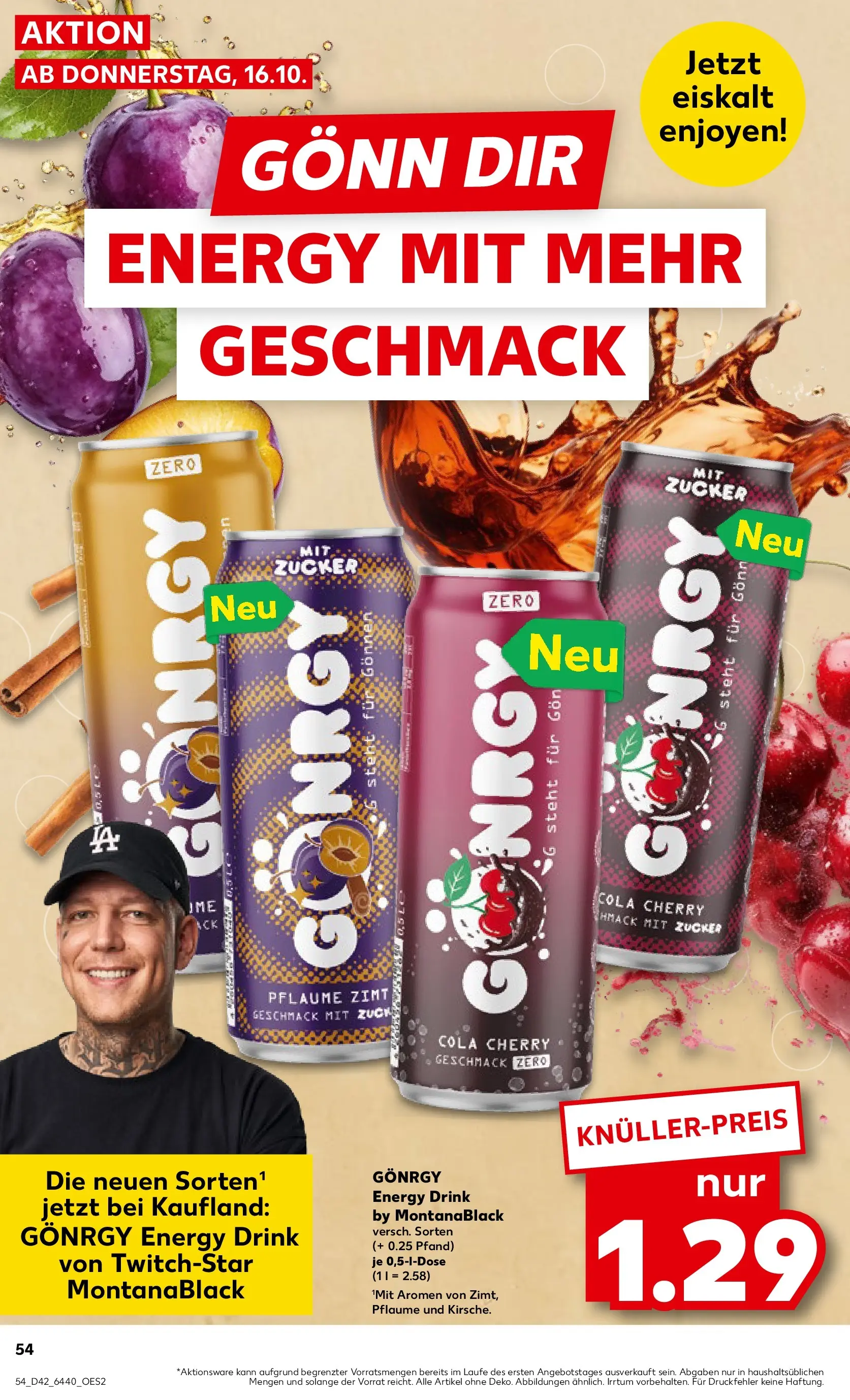 Prospekt Kaufland ab 15.10.2025 » Angebote und Werbung Online | Seite: 54 | Produkte: Cola, Energy, Zucker Prospekt Kaufland ab 15.10.2025 » Angebote Online zum Blättern | Seite: 54 | Produkte: Cola, Energy, Zucker