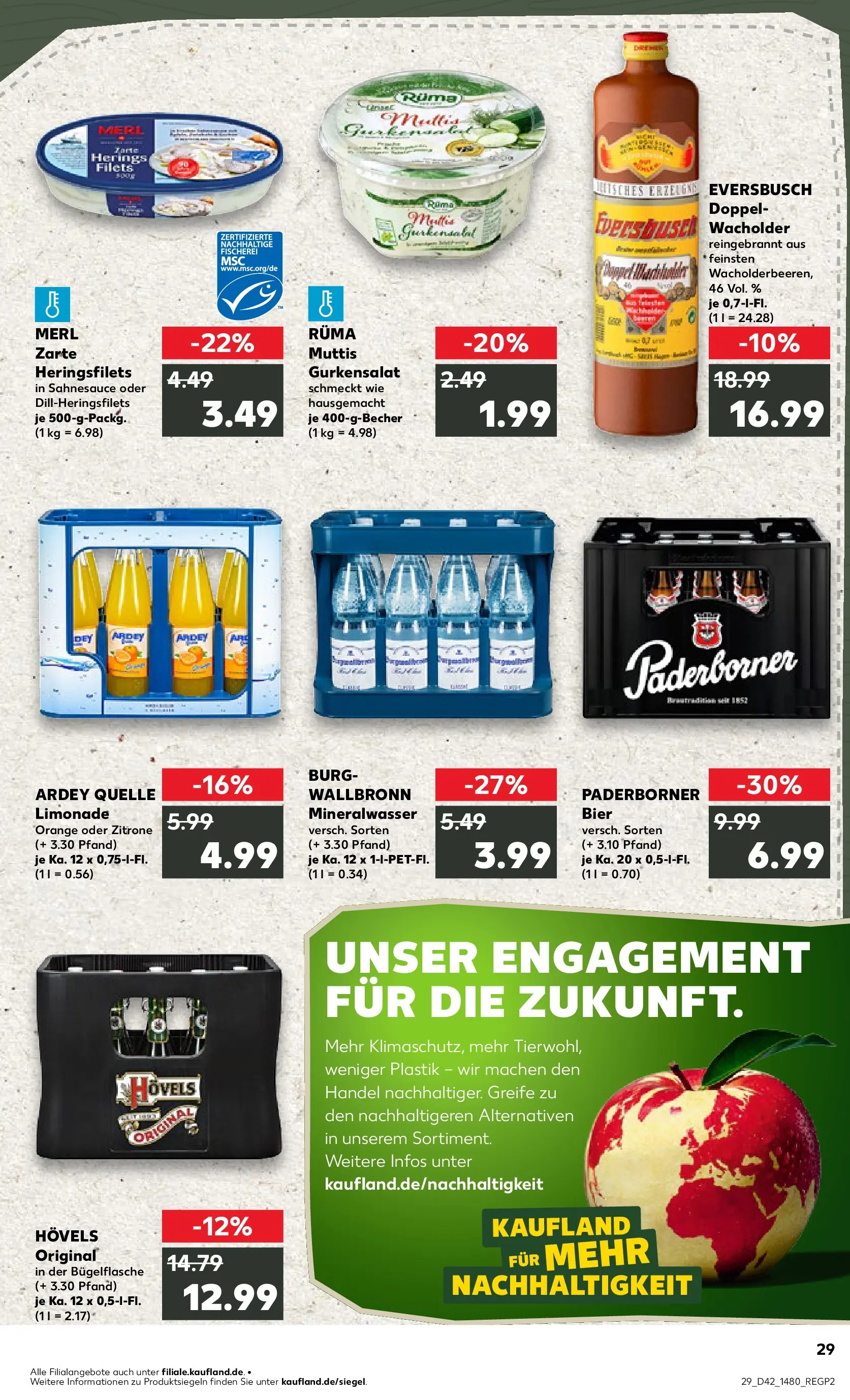 Prospekt Kaufland ab 15.10.2025 » Angebote und Werbung Online | Seite: 29 | Produkte: Bier, Limonade, Mineralwasser, Zitrone Prospekt Kaufland ab 15.10.2025 » Angebote Online zum Blättern | Seite: 29 | Produkte: Bier, Limonade, Mineralwasser, Zitrone