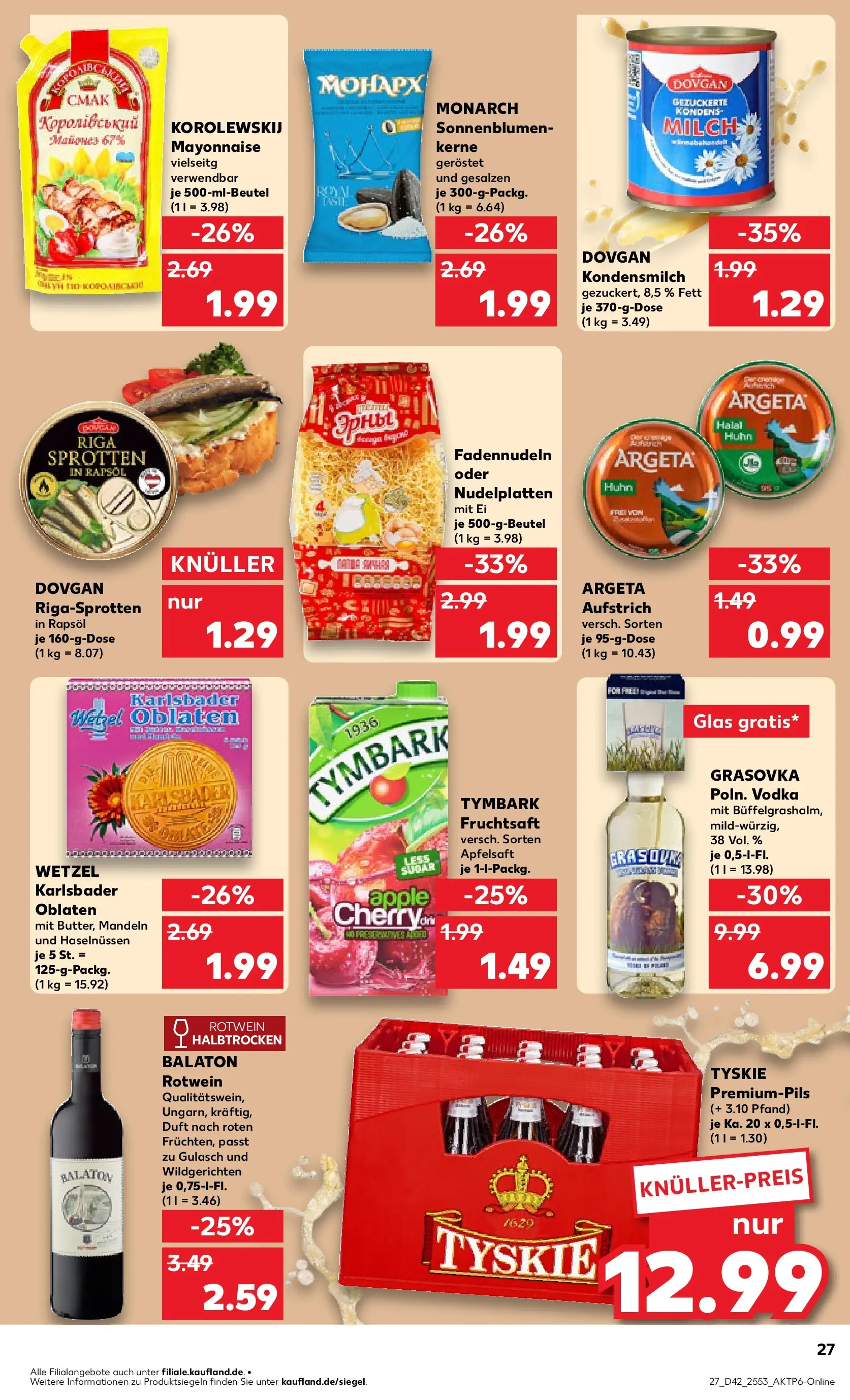 Prospekt Kaufland ab 15.10.2025 » Angebote und Werbung Online | Seite: 27 | Produkte: Milch, Duft, Apfelsaft, Gulasch Prospekt Kaufland ab 15.10.2025 » Angebote Online zum Blättern | Seite: 27 | Produkte: Milch, Duft, Apfelsaft, Gulasch