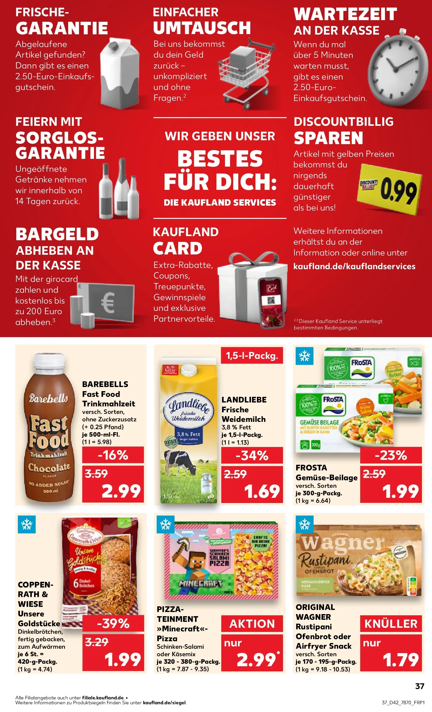Prospekt Kaufland ab 15.10.2025 » Angebote und Werbung Online | Seite: 37 | Produkte: Frosta, Gemüse, Pizza, Erbsen Prospekt Kaufland ab 15.10.2025 » Angebote Online zum Blättern | Seite: 37 | Produkte: Frosta, Gemüse, Pizza, Erbsen