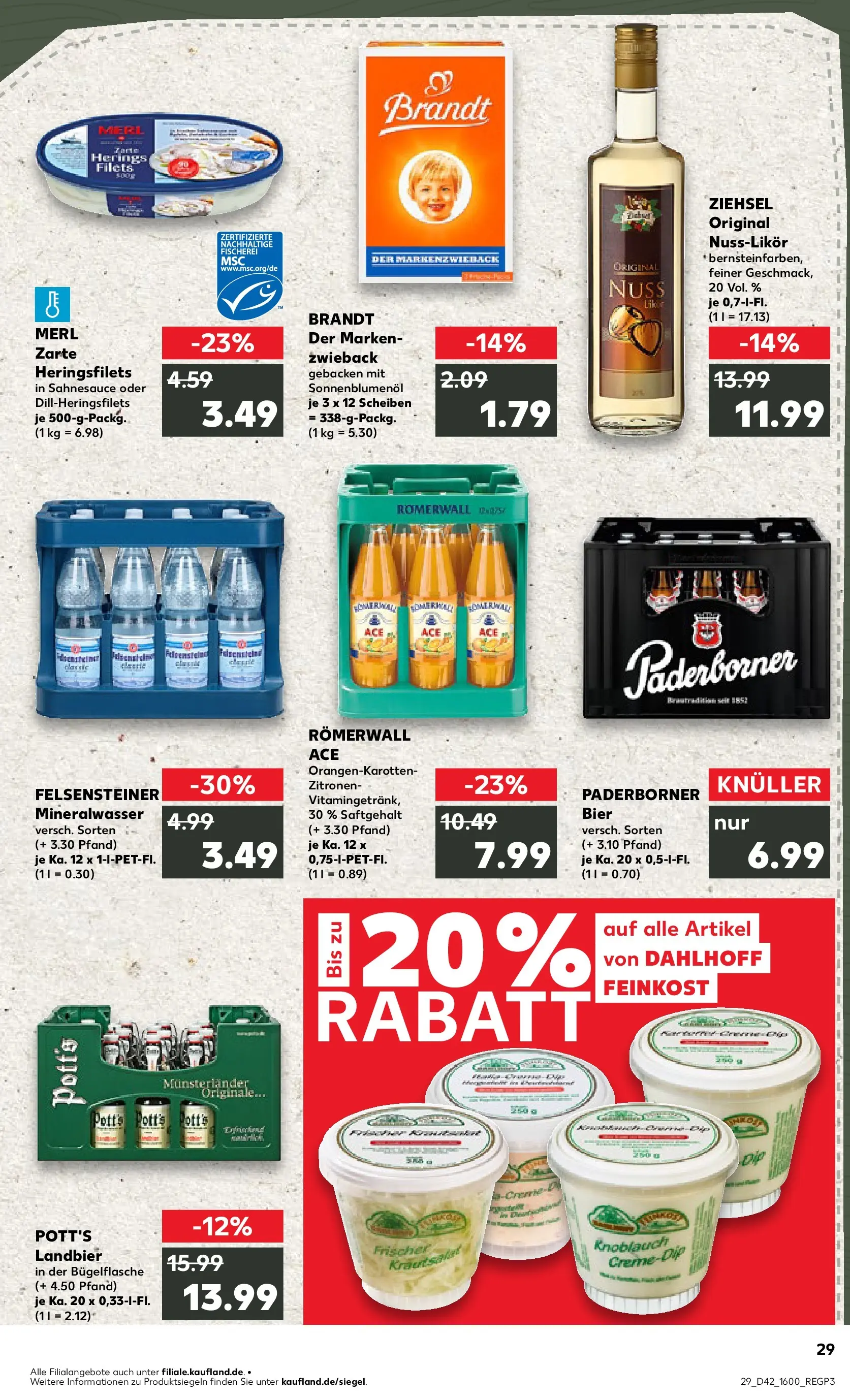 Prospekt Kaufland ab 15.10.2025 » Angebote und Werbung Online | Seite: 29 | Produkte: Bier, Sonnenblumenol, Knoblauch, Zitronen Prospekt Kaufland ab 15.10.2025 » Angebote Online zum Blättern | Seite: 29 | Produkte: Bier, Sonnenblumenol, Knoblauch, Zitronen