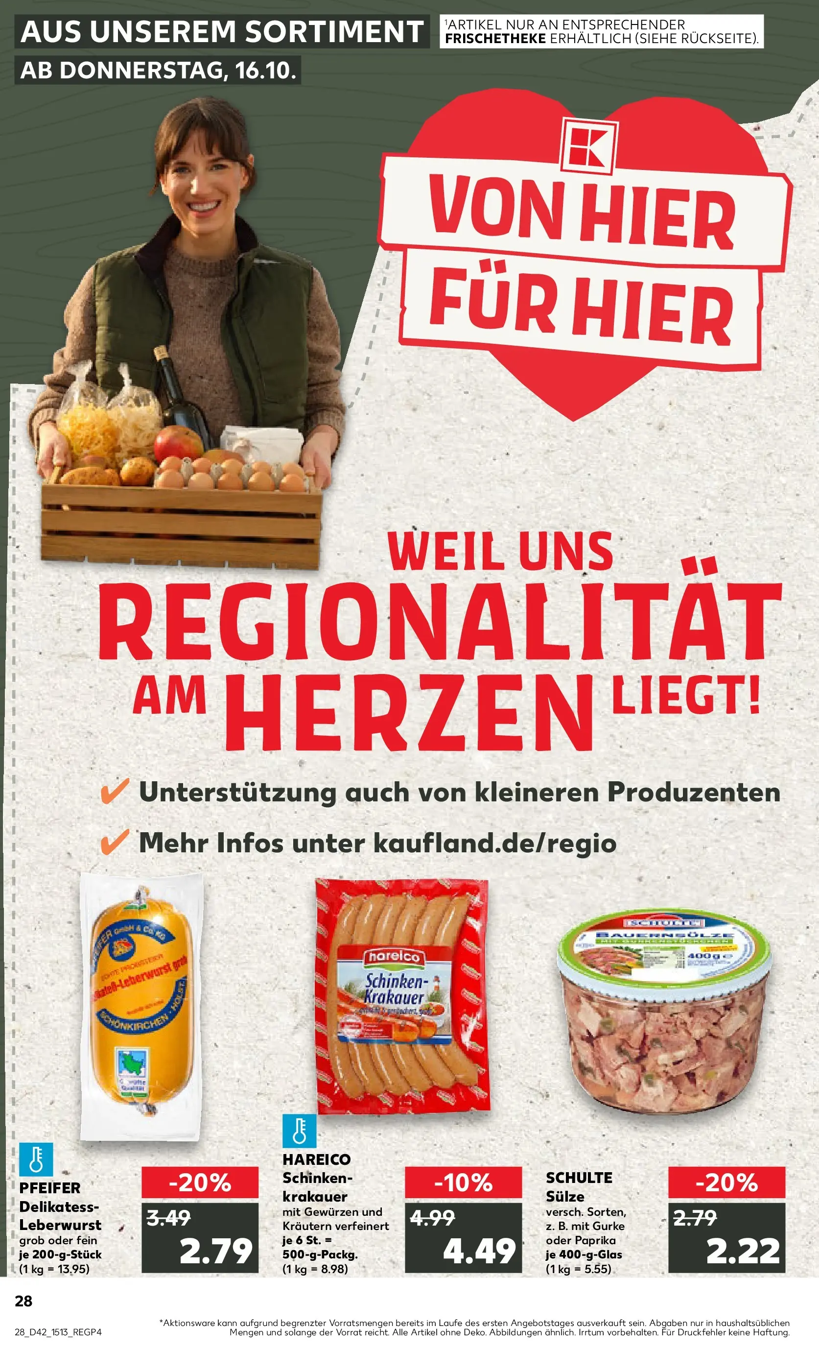 Prospekt Kaufland ab 15.10.2025 » Angebote und Werbung Online | Seite: 28 | Produkte: Grat, Paprika, Schinken Prospekt Kaufland ab 15.10.2025 » Angebote Online zum Blättern | Seite: 28 | Produkte: Grat, Paprika, Schinken