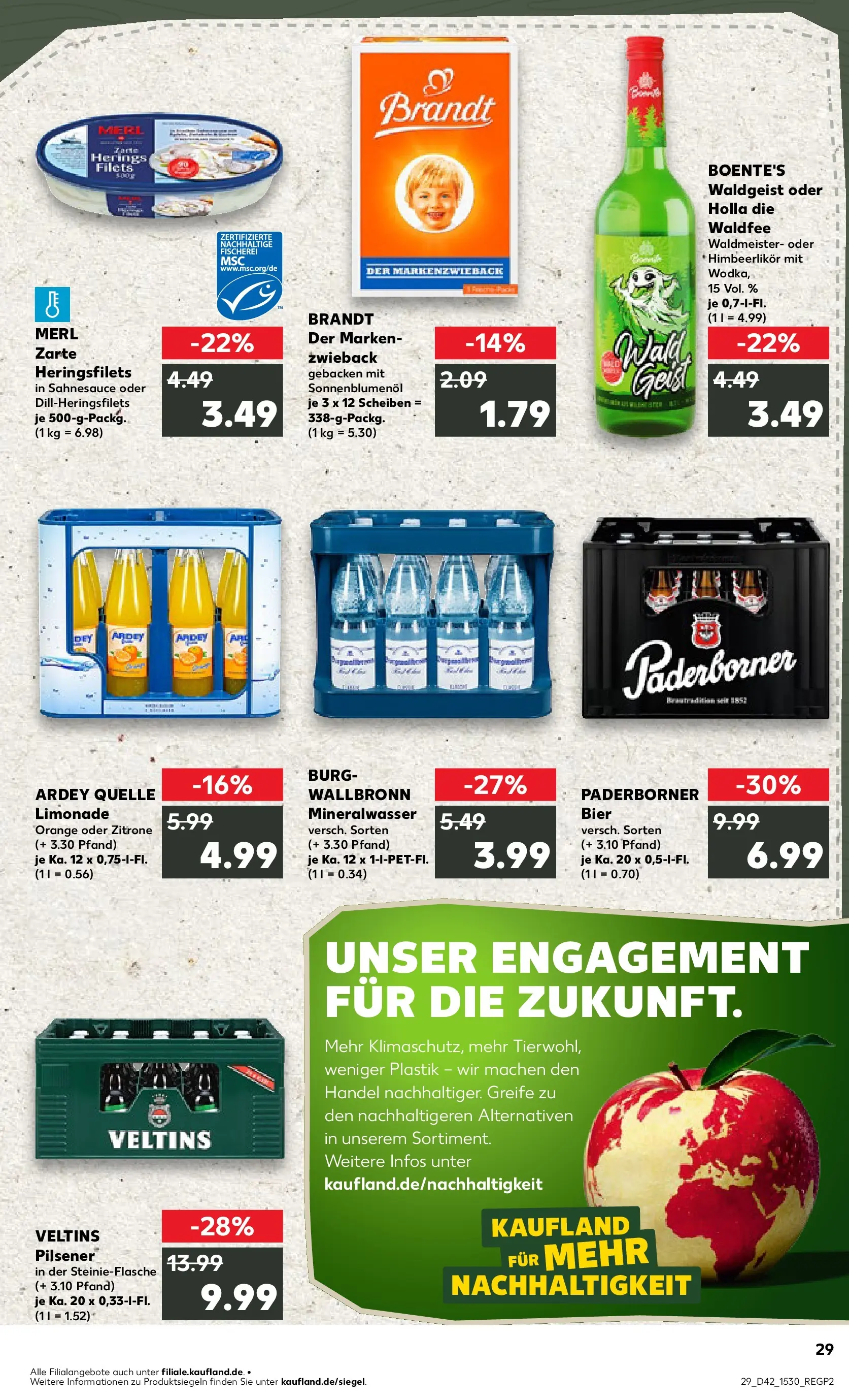Prospekt Kaufland ab 15.10.2025 » Angebote und Werbung Online | Seite: 29 | Produkte: Bier, Limonade, Zitrone, Veltins Prospekt Kaufland ab 15.10.2025 » Angebote Online zum Blättern | Seite: 29 | Produkte: Bier, Limonade, Zitrone, Veltins