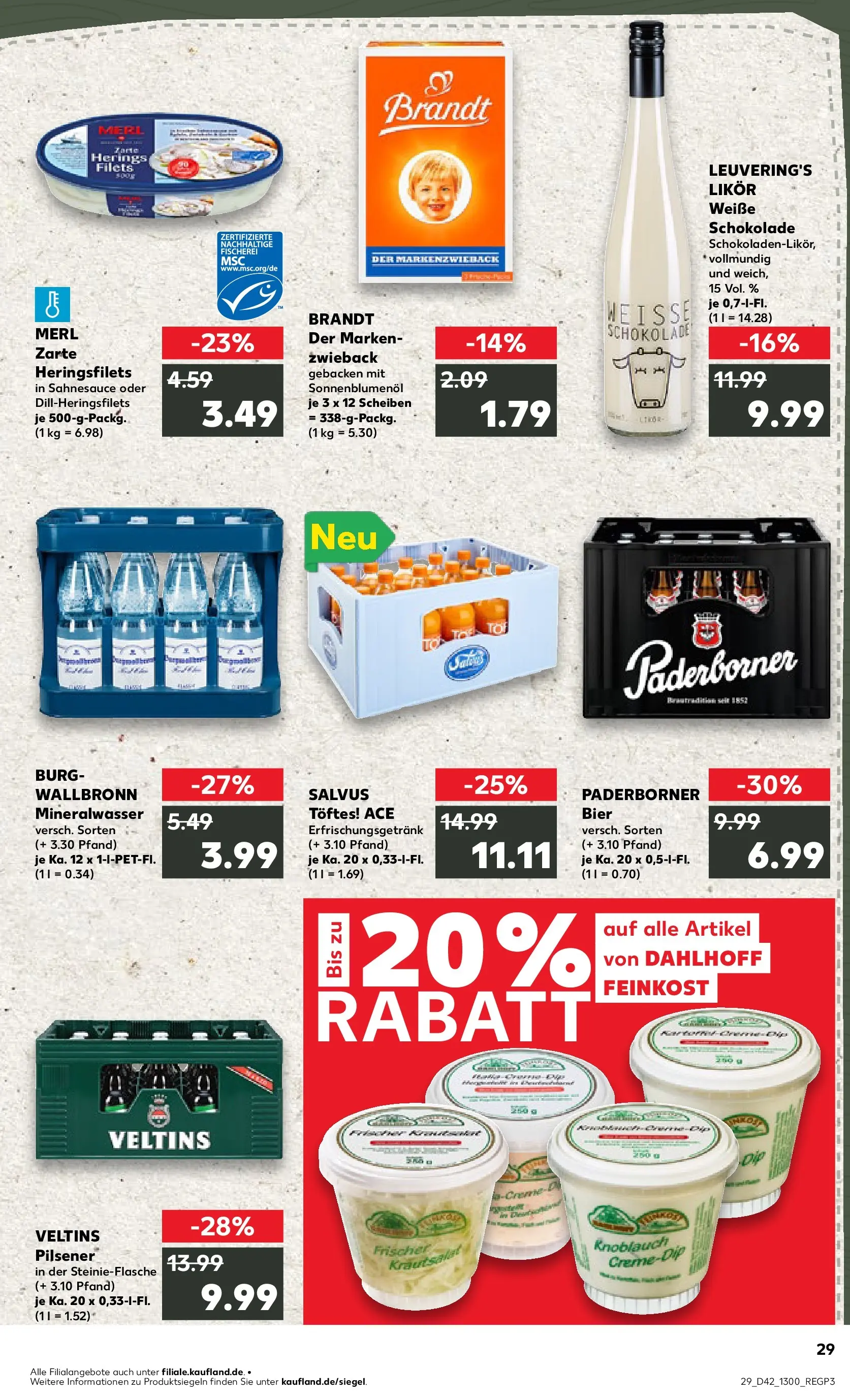 Prospekt Kaufland ab 15.10.2025 » Angebote und Werbung Online | Seite: 29 Prospekt Kaufland ab 15.10.2025 » Angebote Online zum Blättern | Seite: 29