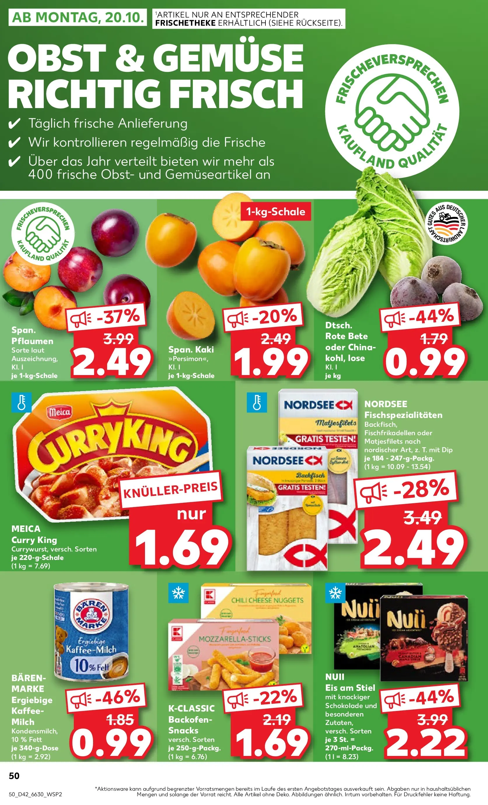 Prospekt Kaufland ab 15.10.2025 » Angebote und Werbung Online | Seite: 50 | Produkte: Milch, Kaffee, Schokolade, Chili Prospekt Kaufland ab 15.10.2025 » Angebote Online zum Blättern | Seite: 50 | Produkte: Milch, Kaffee, Schokolade, Chili