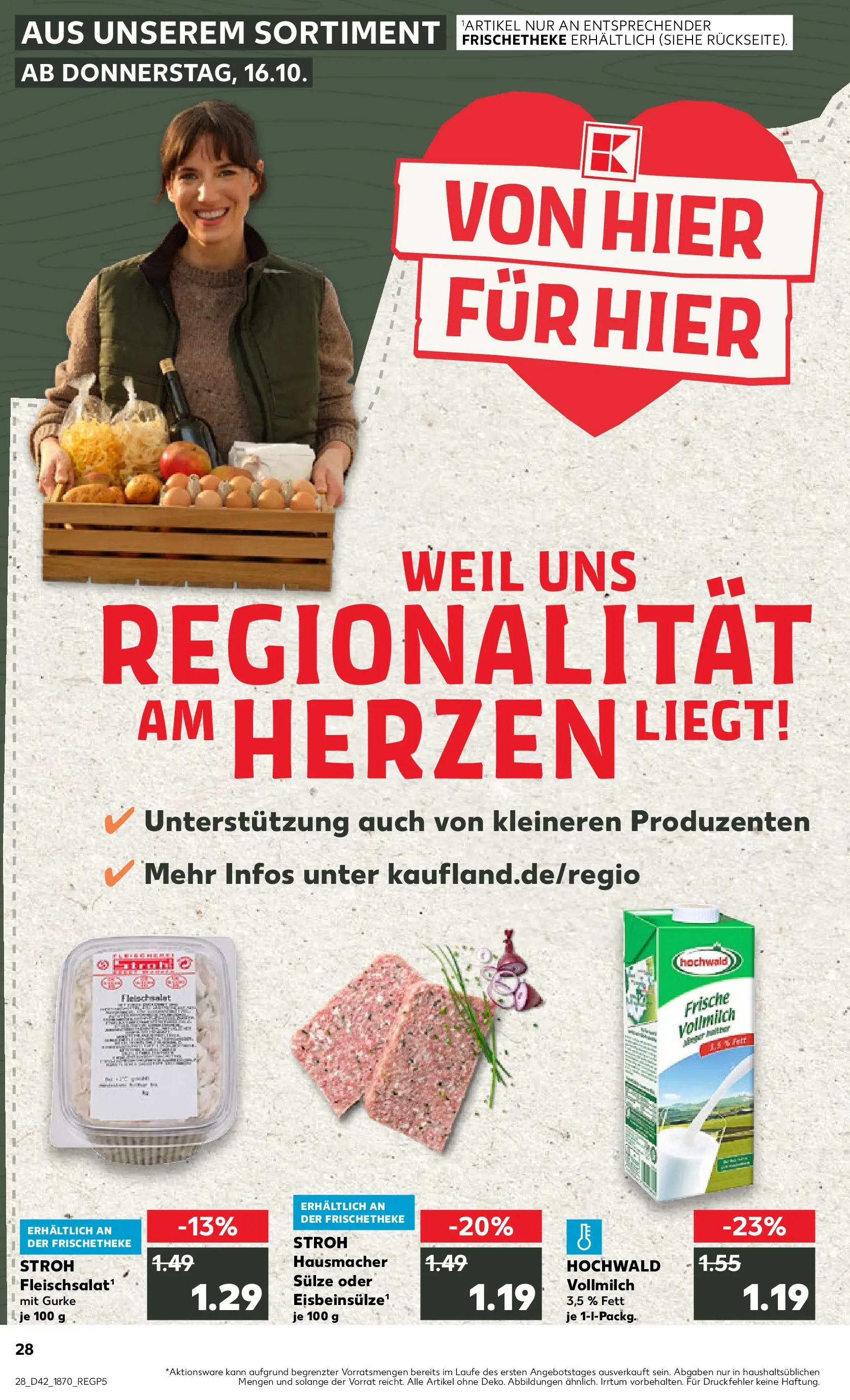 Prospekt Kaufland ab 15.10.2025 » Angebote und Werbung Online | Seite: 28 Prospekt Kaufland ab 15.10.2025 » Angebote Online zum Blättern | Seite: 28