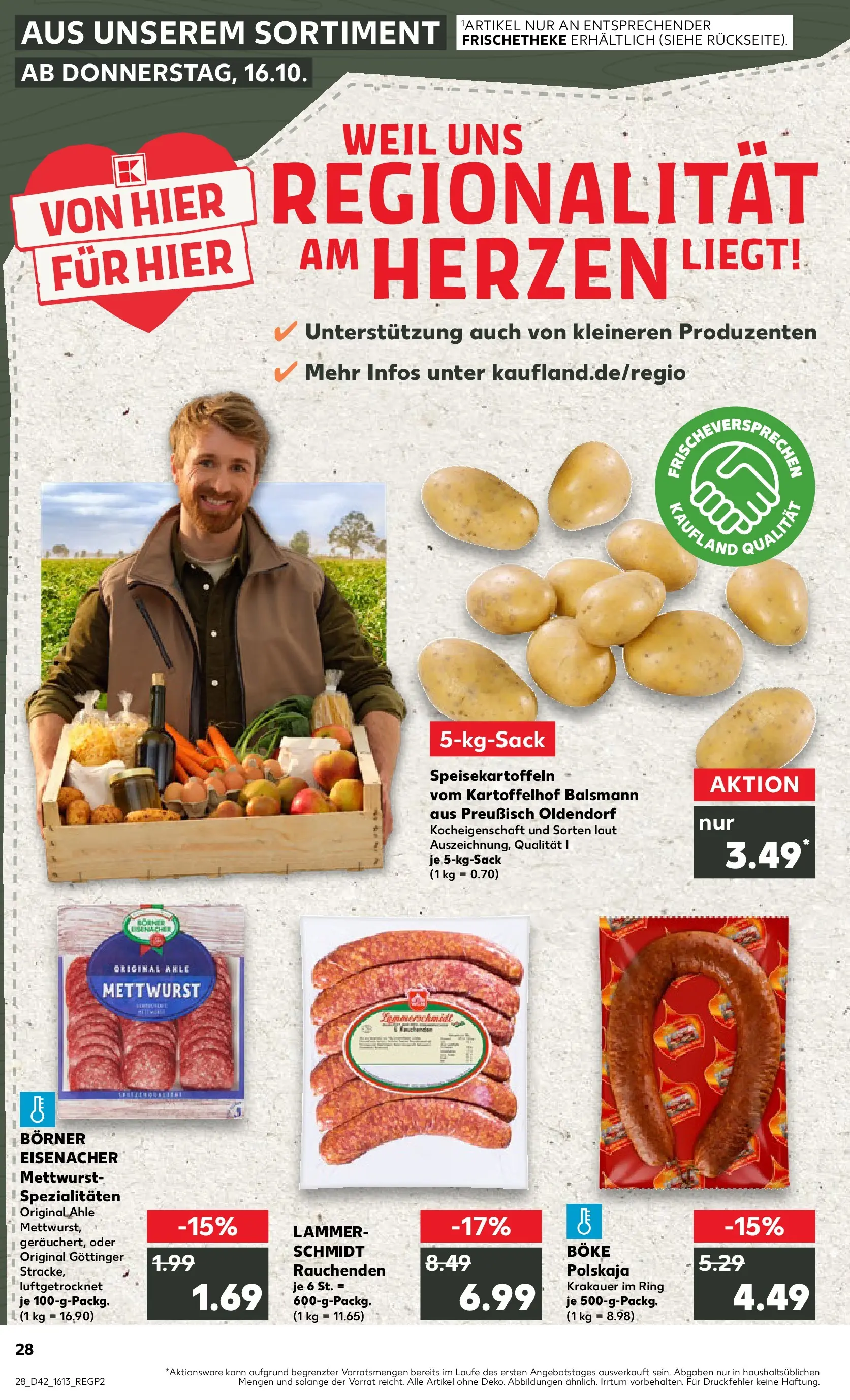 Prospekt Kaufland ab 15.10.2025 » Angebote und Werbung Online | Seite: 28 Prospekt Kaufland ab 15.10.2025 » Angebote Online zum Blättern | Seite: 28