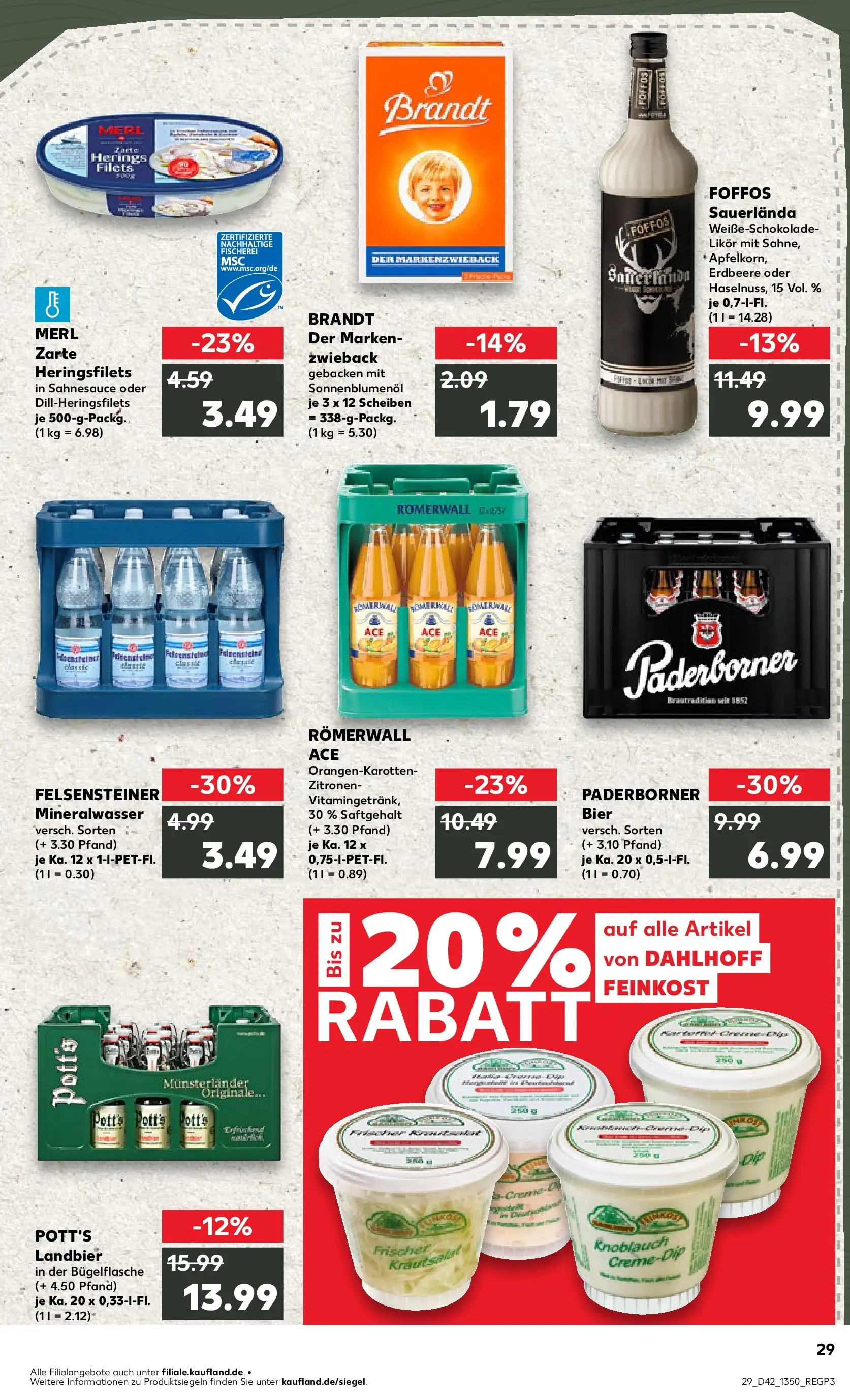 Prospekt Kaufland ab 15.10.2025 » Angebote und Werbung Online | Seite: 29 | Produkte: Bier, Sonnenblumenol, Likör, Zitronen Prospekt Kaufland ab 15.10.2025 » Angebote Online zum Blättern | Seite: 29 | Produkte: Bier, Sonnenblumenol, Likör, Zitronen