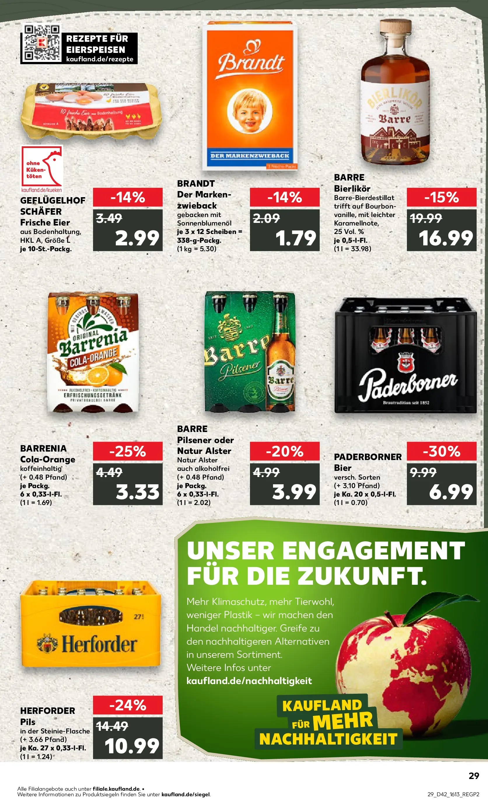 Prospekt Kaufland ab 15.10.2025 » Angebote und Werbung Online | Seite: 29 | Produkte: Bier, Sonnenblumenol, Pils, Bourbon Prospekt Kaufland ab 15.10.2025 » Angebote Online zum Blättern | Seite: 29 | Produkte: Bier, Sonnenblumenol, Pils, Bourbon