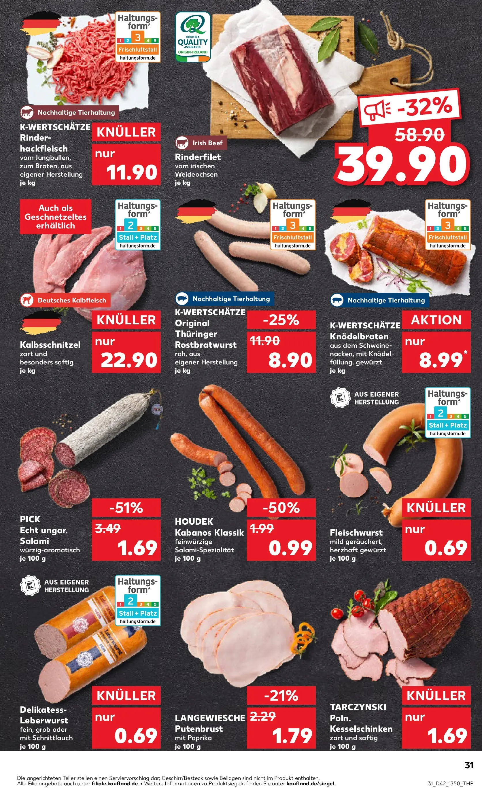 Prospekt Kaufland ab 15.10.2025 » Angebote und Werbung Online | Seite: 31 | Produkte: Rinderfilet, Paprika, Salami, Hackfleisch Prospekt Kaufland ab 15.10.2025 » Angebote Online zum Blättern | Seite: 31 | Produkte: Rinderfilet, Paprika, Salami, Hackfleisch