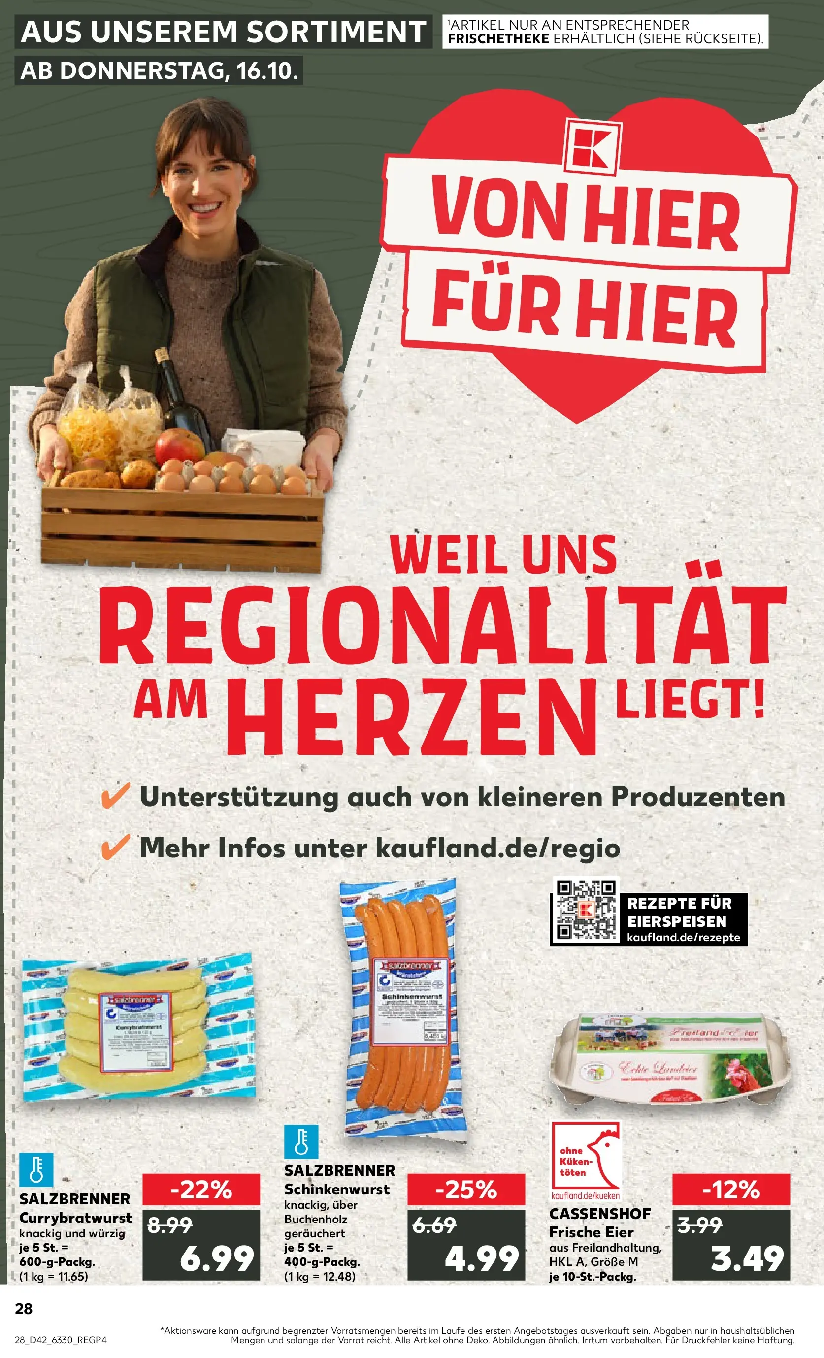 Prospekt Kaufland ab 15.10.2025 » Angebote und Werbung Online | Seite: 28 | Produkte: Eier Prospekt Kaufland ab 15.10.2025 » Angebote Online zum Blättern | Seite: 28 | Produkte: Eier
