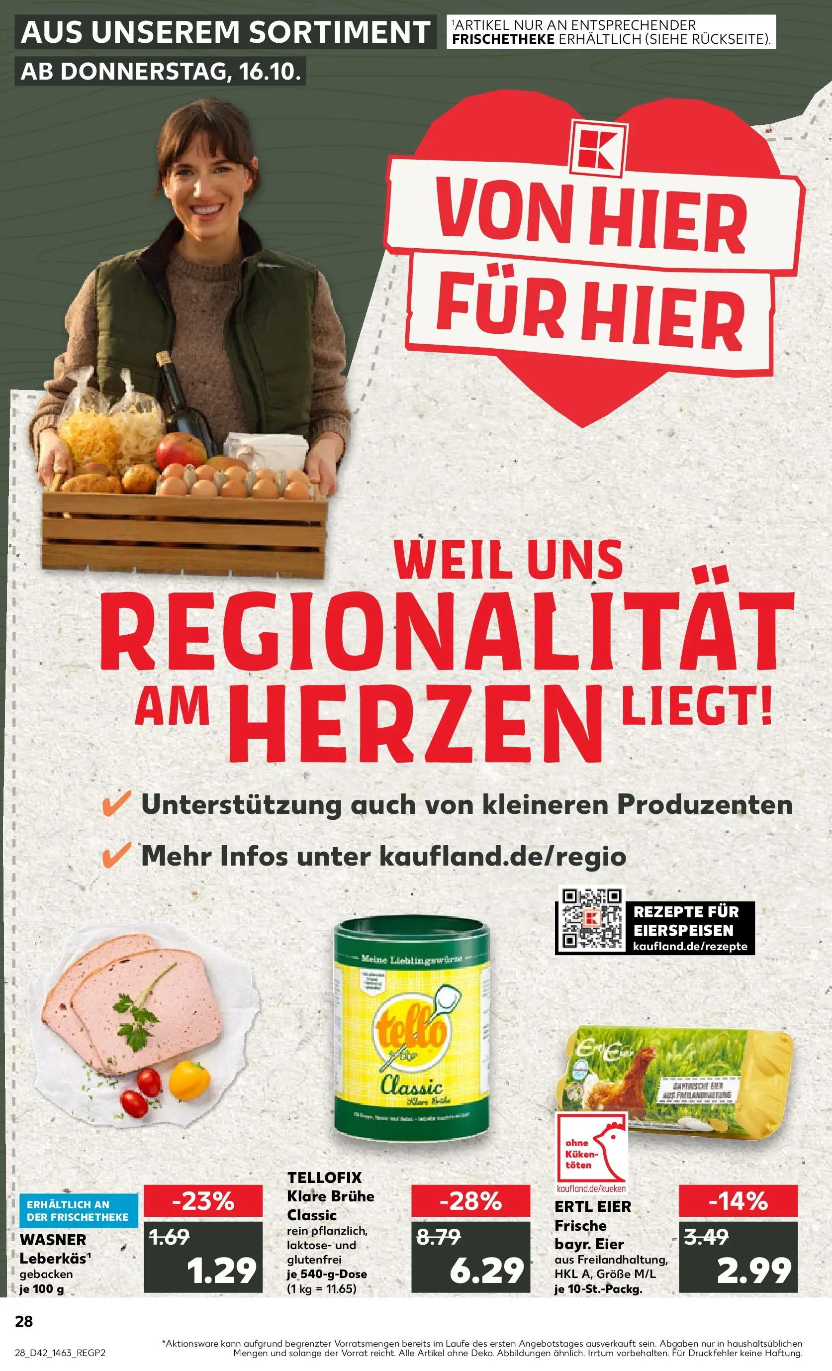 Prospekt Kaufland ab 15.10.2025 » Angebote und Werbung Online | Seite: 28 | Produkte: Eier Prospekt Kaufland ab 15.10.2025 » Angebote Online zum Blättern | Seite: 28 | Produkte: Eier