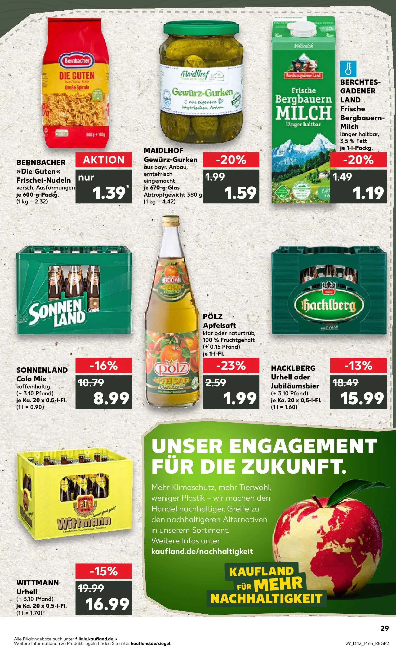 Prospekt Kaufland ab 15.10.2025 » Angebote und Werbung Online | Seite: 29 | Produkte: Cola, Milch, Apple, Pasta Prospekt Kaufland ab 15.10.2025 » Angebote Online zum Blättern | Seite: 29 | Produkte: Cola, Milch, Apple, Pasta