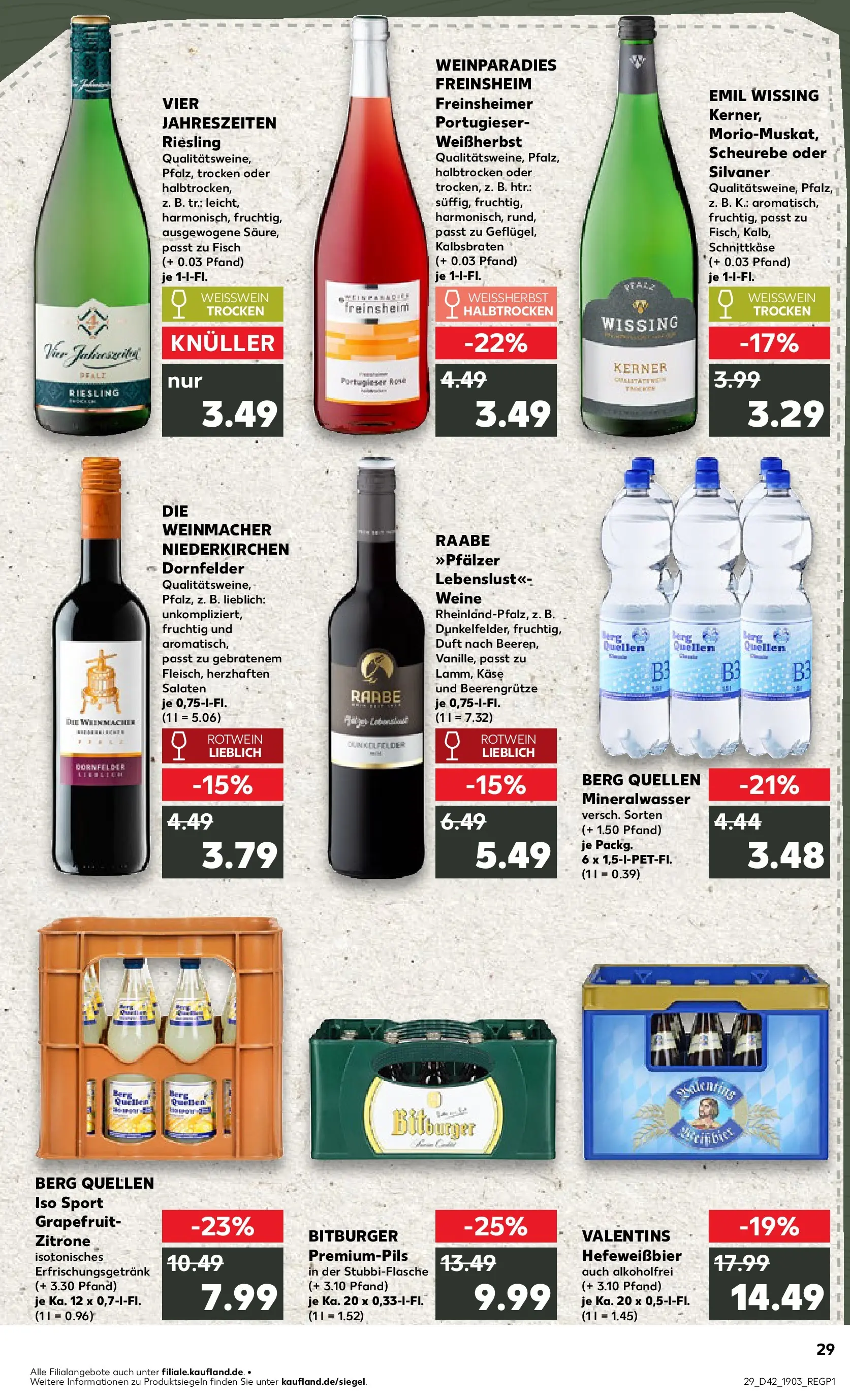 Prospekt Kaufland ab 15.10.2025 » Angebote und Werbung Online | Seite: 29 | Produkte: Rotwein, Duft, Fisch, Zitrone Prospekt Kaufland ab 15.10.2025 » Angebote Online zum Blättern | Seite: 29 | Produkte: Rotwein, Duft, Fisch, Zitrone