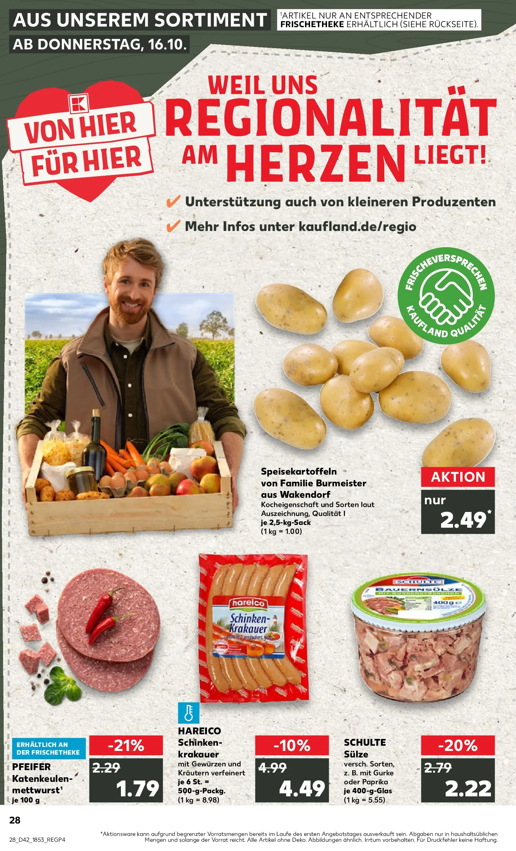 Prospekt Kaufland ab 15.10.2025 » Angebote und Werbung Online | Seite: 28 | Produkte: Paprika, Schinken Prospekt Kaufland ab 15.10.2025 » Angebote Online zum Blättern | Seite: 28 | Produkte: Paprika, Schinken