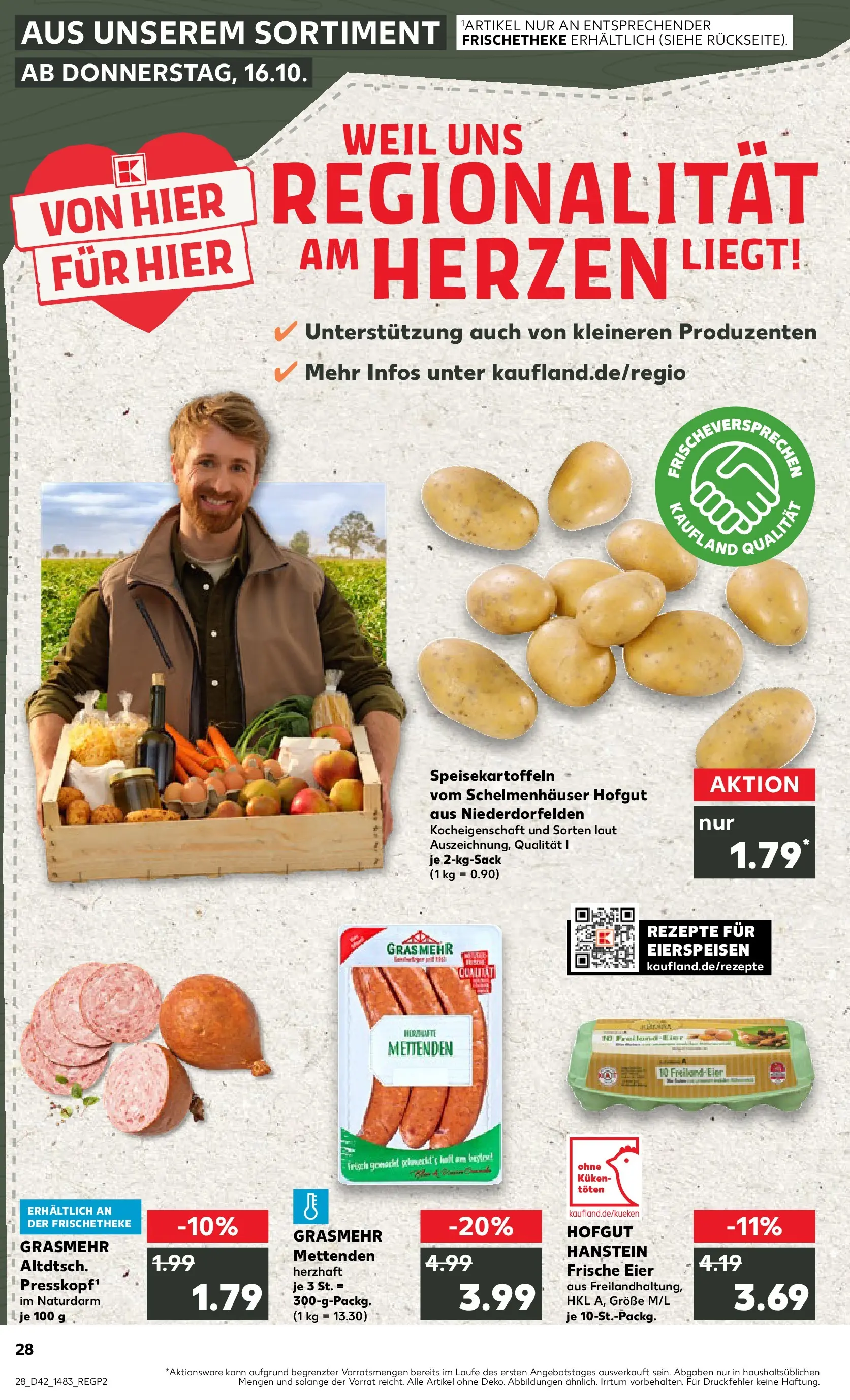 Prospekt Kaufland ab 15.10.2025 » Angebote und Werbung Online | Seite: 28 | Produkte: Eier Prospekt Kaufland ab 15.10.2025 » Angebote Online zum Blättern | Seite: 28 | Produkte: Eier