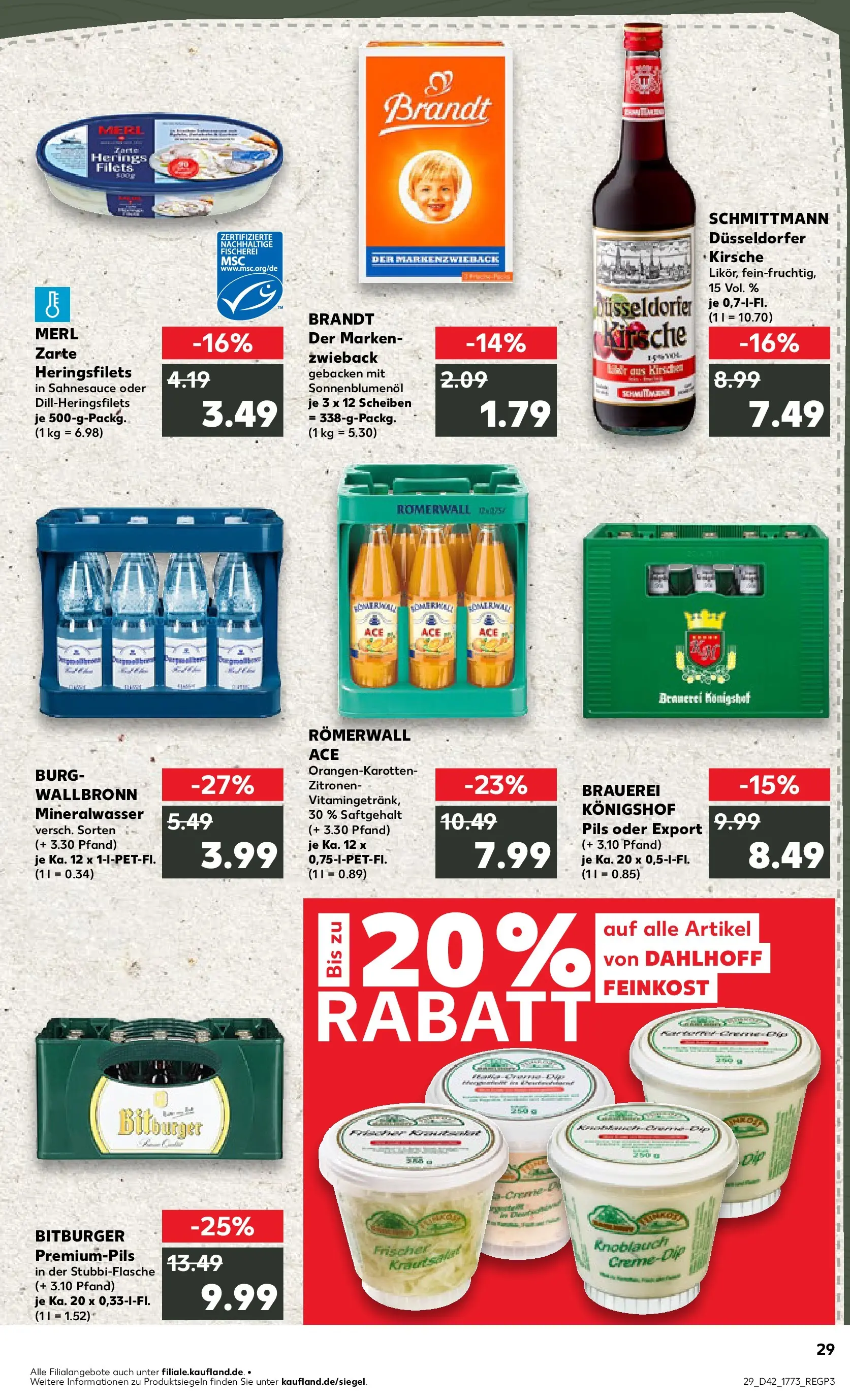 Prospekt Kaufland ab 15.10.2025 » Angebote und Werbung Online | Seite: 29 | Produkte: Sonnenblumenol, Pils, Mineralwasser, Zitronen Prospekt Kaufland ab 15.10.2025 » Angebote Online zum Blättern | Seite: 29 | Produkte: Sonnenblumenol, Pils, Mineralwasser, Zitronen