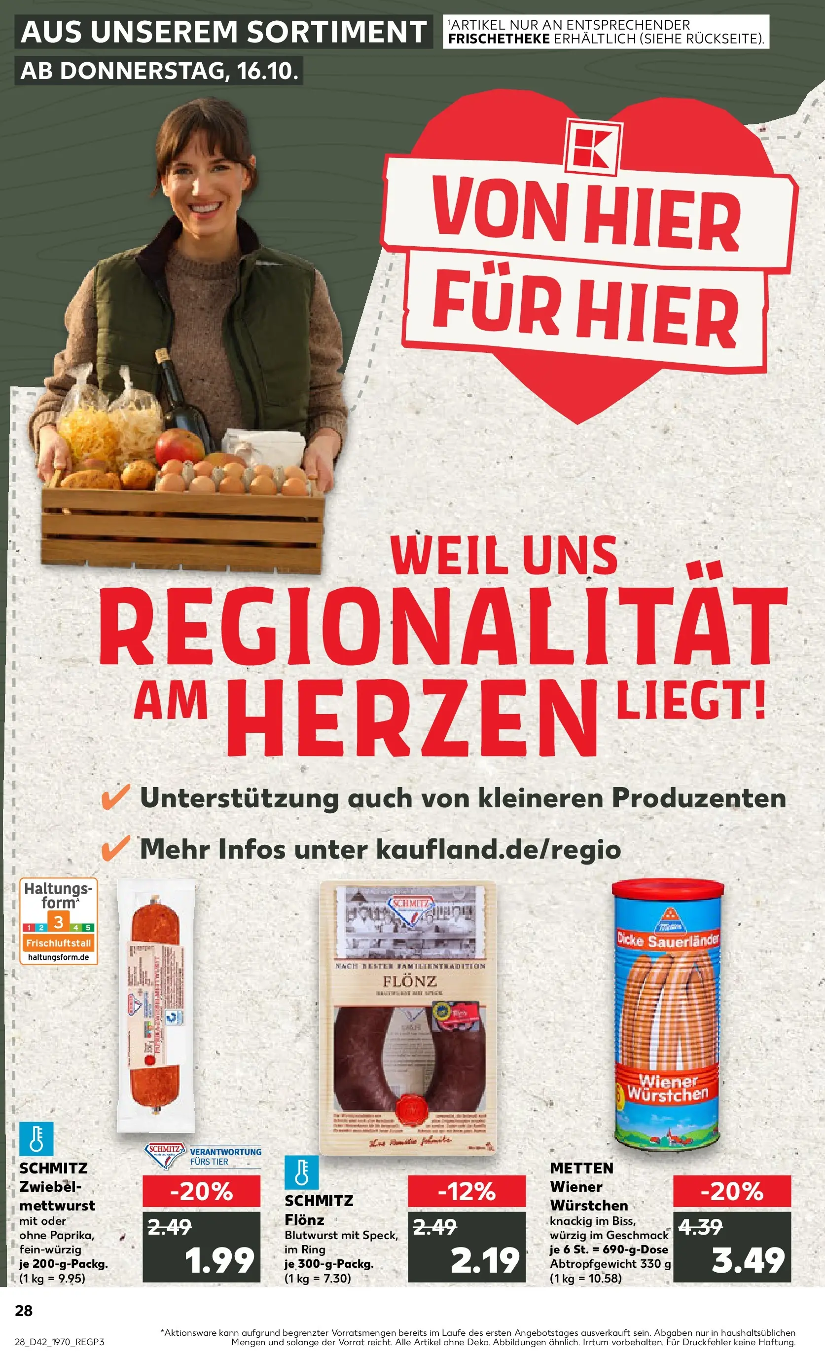Prospekt Kaufland ab 15.10.2025 » Angebote Online zum Blättern | Seite: 28 | Produkte: Wiener wurstchen