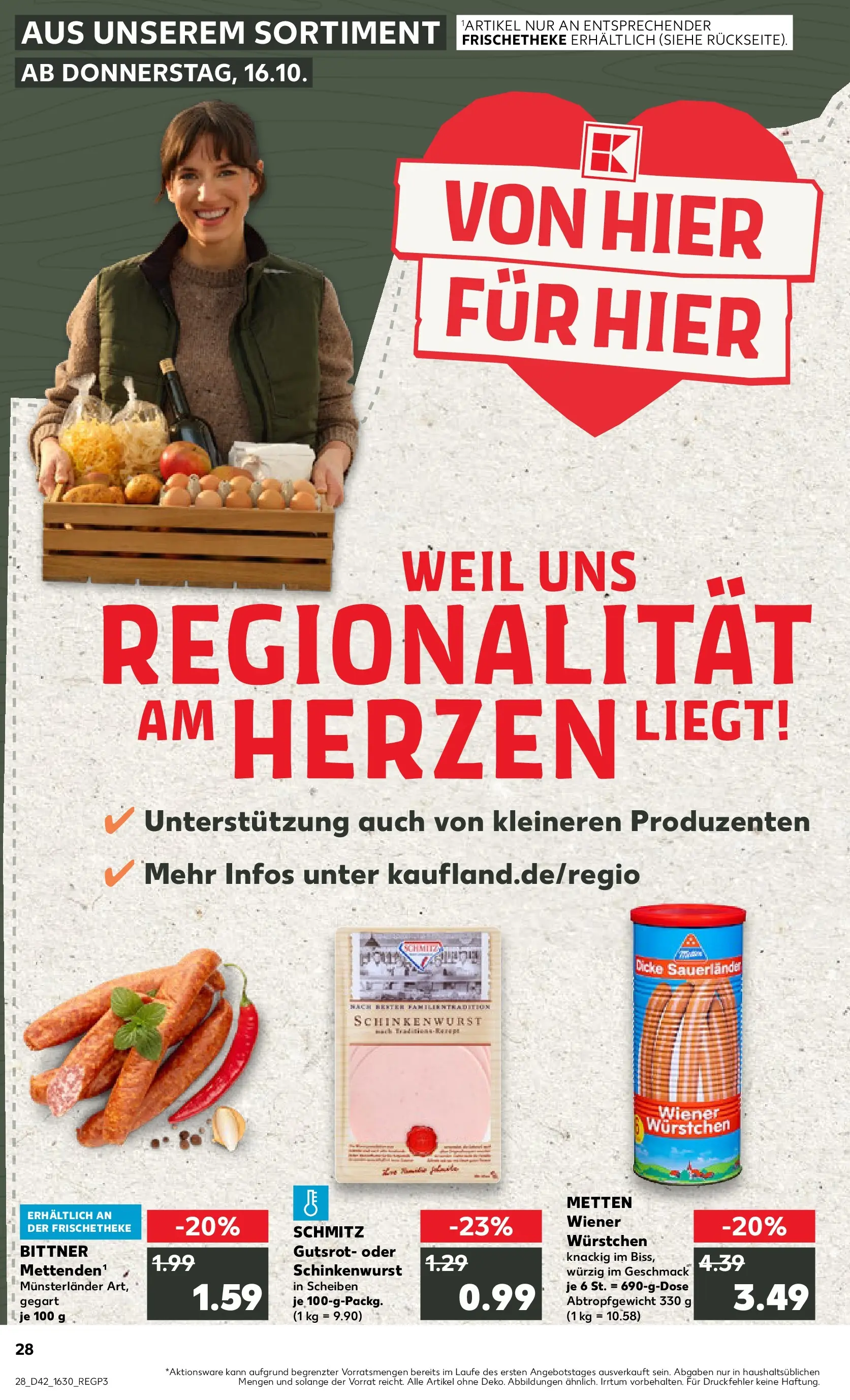 Prospekt Kaufland ab 15.10.2025 » Angebote und Werbung Online | Seite: 28 | Produkte: Wiener wurstchen Prospekt Kaufland ab 15.10.2025 » Angebote Online zum Blättern | Seite: 28 | Produkte: Wiener wurstchen