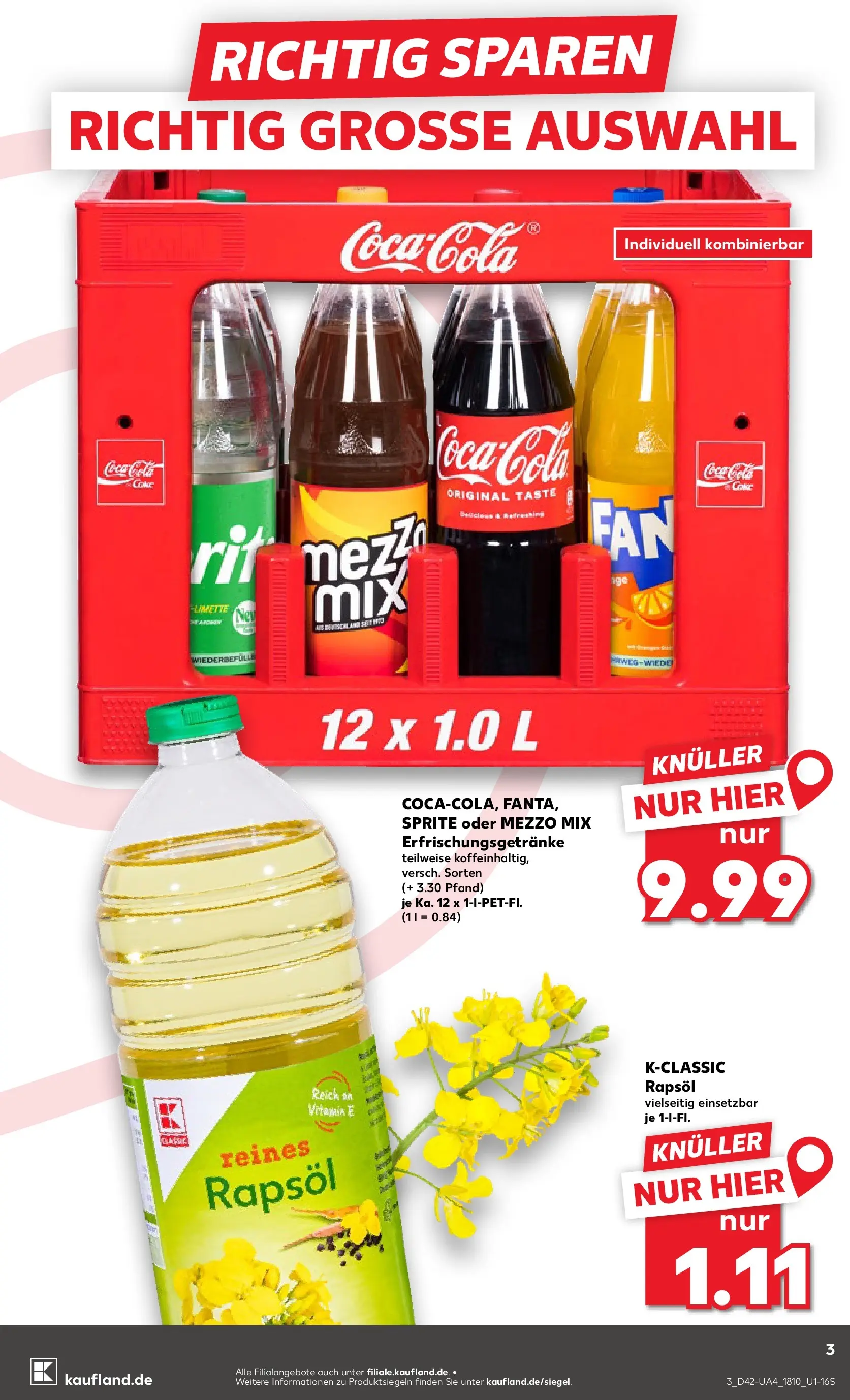Prospekt Kaufland ab 15.10.2025 » Angebote und Werbung Online | Seite: 3 | Produkte: Mezzo mix, Coca cola, Sprite, Limette Prospekt Kaufland ab 15.10.2025 » Angebote Online zum Blättern | Seite: 3 | Produkte: Mezzo mix, Coca cola, Sprite, Limette