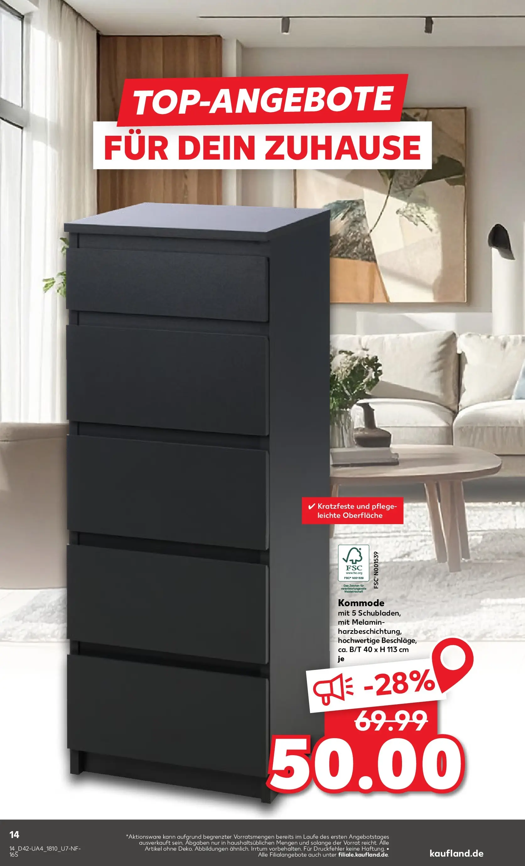 Prospekt Kaufland ab 15.10.2025 » Angebote und Werbung Online | Seite: 14 | Produkte: Kommode Prospekt Kaufland ab 15.10.2025 » Angebote Online zum Blättern | Seite: 14 | Produkte: Kommode