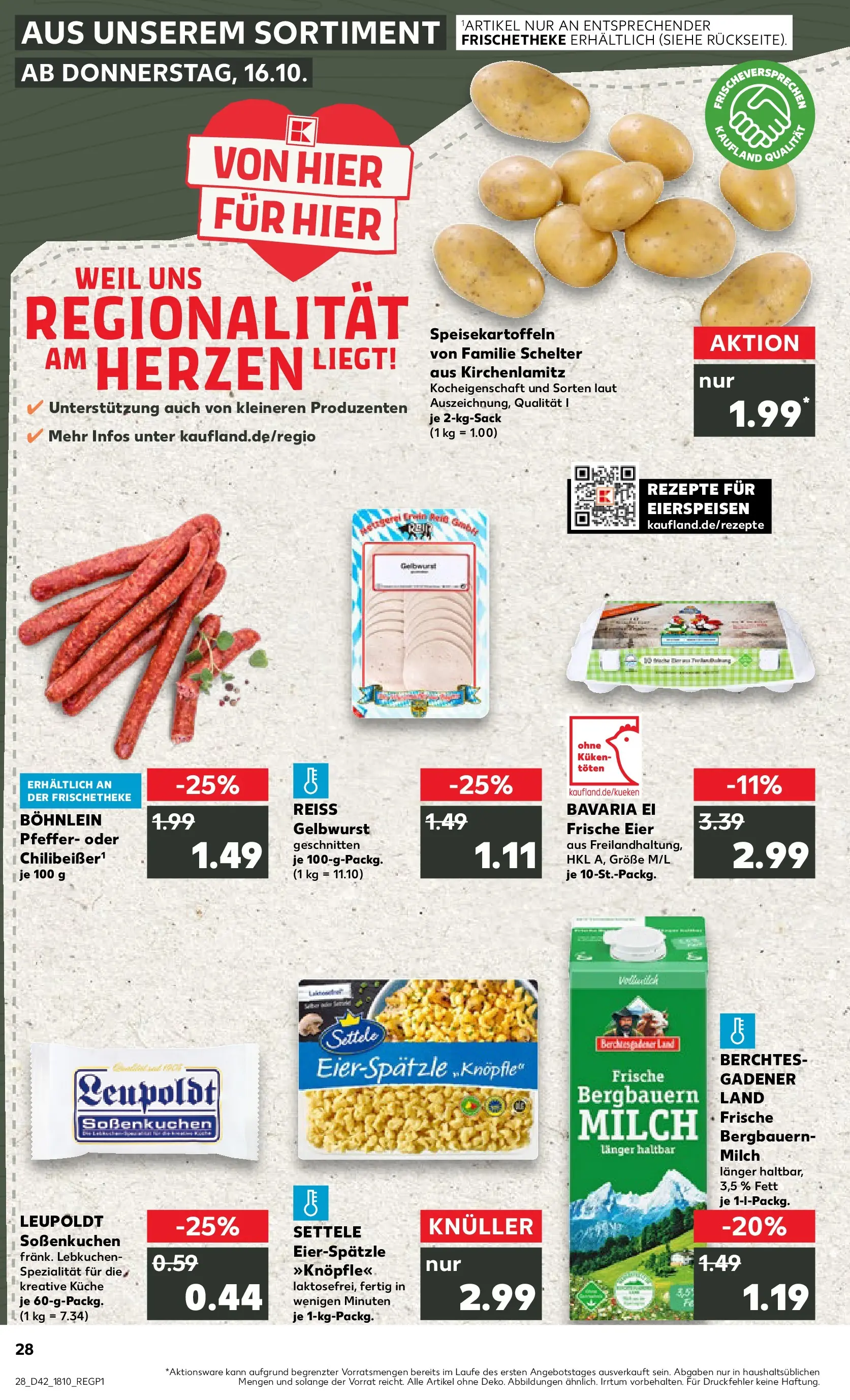 Prospekt Kaufland ab 15.10.2025 » Angebote und Werbung Online | Seite: 44 | Produkte: Milch, Küche, Pfeffer, Pasta Prospekt Kaufland ab 15.10.2025 » Angebote Online zum Blättern | Seite: 44 | Produkte: Milch, Küche, Pfeffer, Pasta
