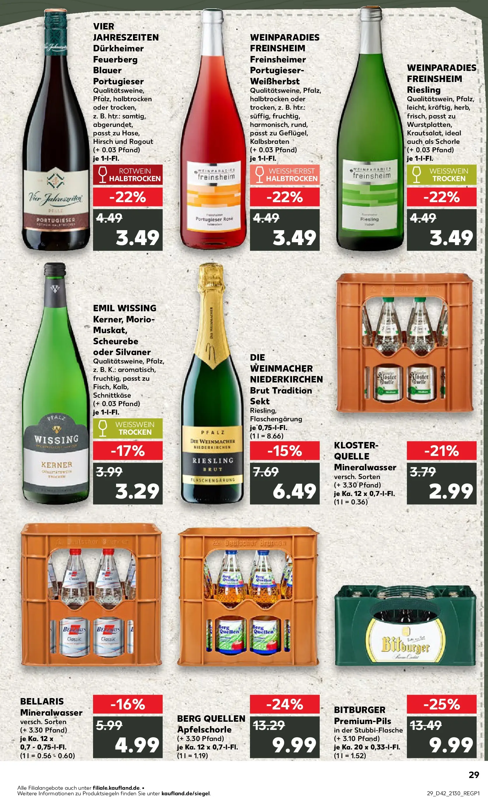 Prospekt Kaufland ab 15.10.2025 » Angebote und Werbung Online | Seite: 29 | Produkte: Bitburger, Sekt, Mineralwasser, Apple Prospekt Kaufland ab 15.10.2025 » Angebote Online zum Blättern | Seite: 29 | Produkte: Bitburger, Sekt, Mineralwasser, Apple
