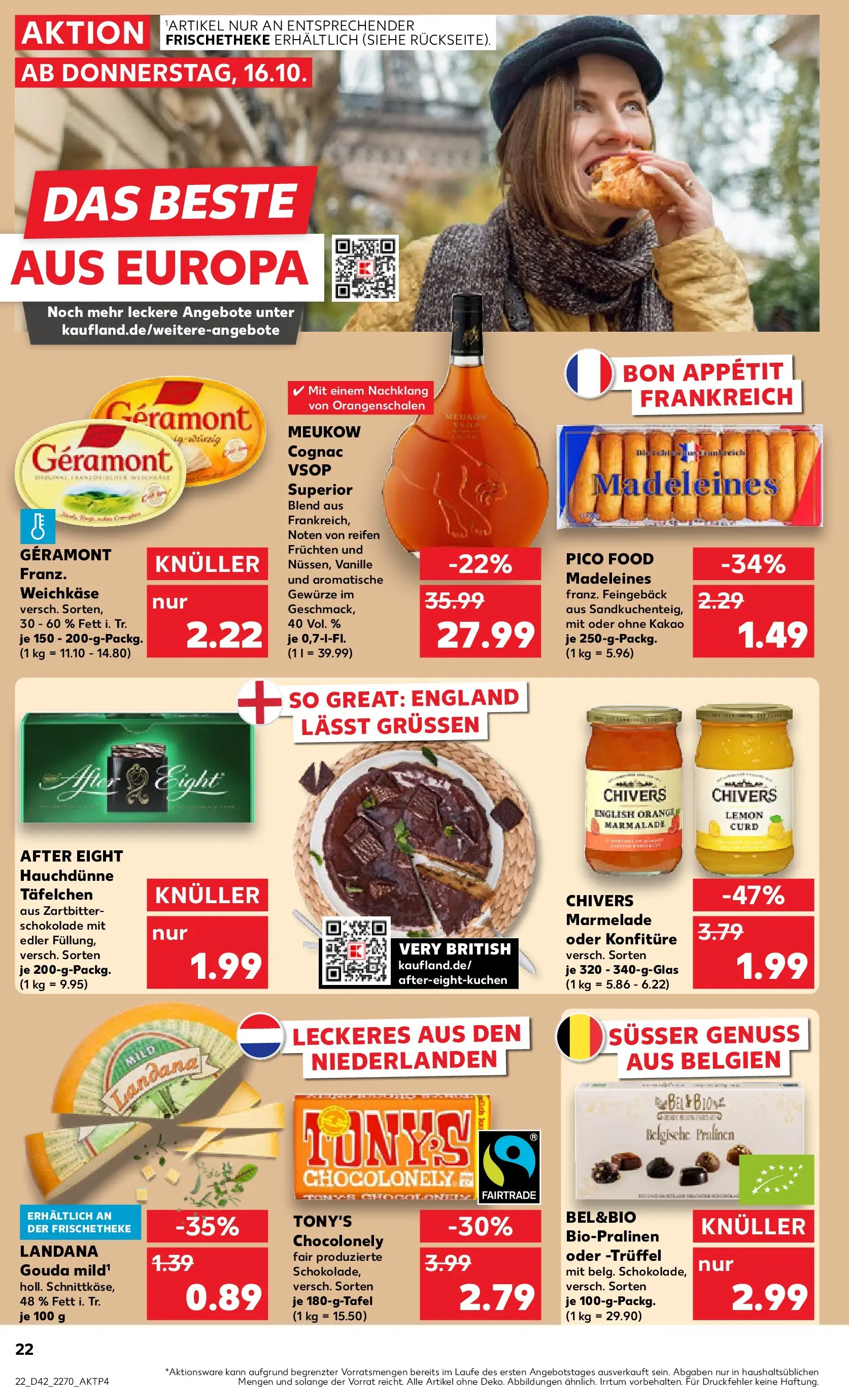 Prospekt Kaufland ab 15.10.2025 » Angebote und Werbung Online | Seite: 22 | Produkte: Geramont, Schokolade, Gouda, Gewürze Prospekt Kaufland ab 15.10.2025 » Angebote Online zum Blättern | Seite: 22 | Produkte: Geramont, Schokolade, Gouda, Gewürze