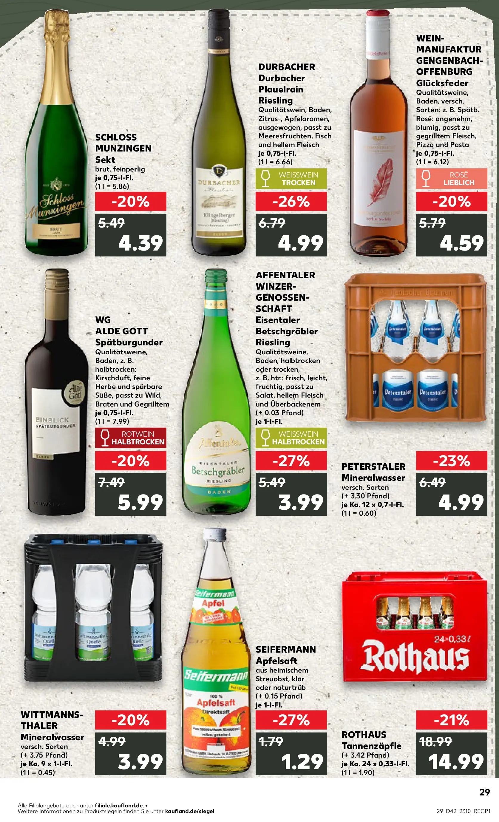 Prospekt Kaufland ab 15.10.2025 » Angebote und Werbung Online | Seite: 29 | Produkte: Äpfel, Apfelsaft, Pizza, Wein Prospekt Kaufland ab 15.10.2025 » Angebote Online zum Blättern | Seite: 29 | Produkte: Äpfel, Apfelsaft, Pizza, Wein