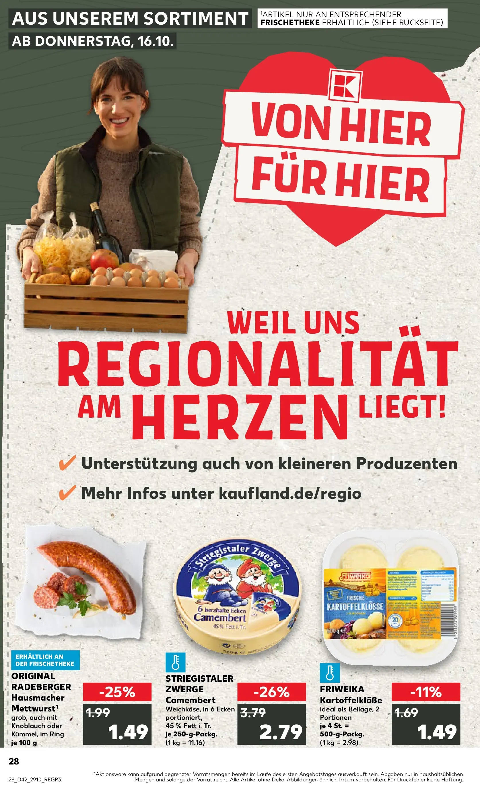 Prospekt Kaufland ab 15.10.2025 » Angebote und Werbung Online | Seite: 28 | Produkte: Knoblauch Prospekt Kaufland ab 15.10.2025 » Angebote Online zum Blättern | Seite: 28 | Produkte: Knoblauch
