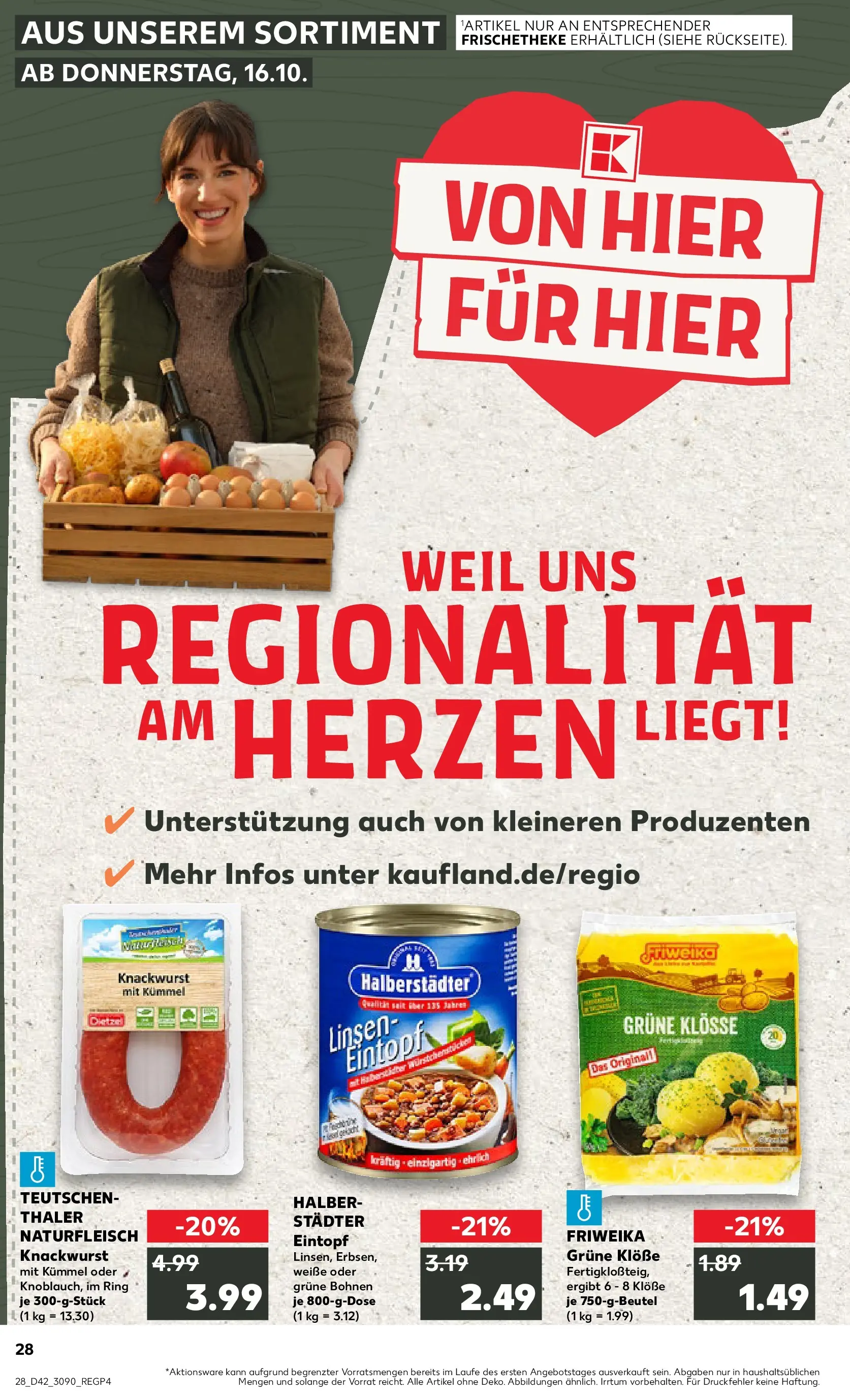 Prospekt Kaufland ab 15.10.2025 » Angebote und Werbung Online | Seite: 28 Prospekt Kaufland ab 15.10.2025 » Angebote Online zum Blättern | Seite: 28