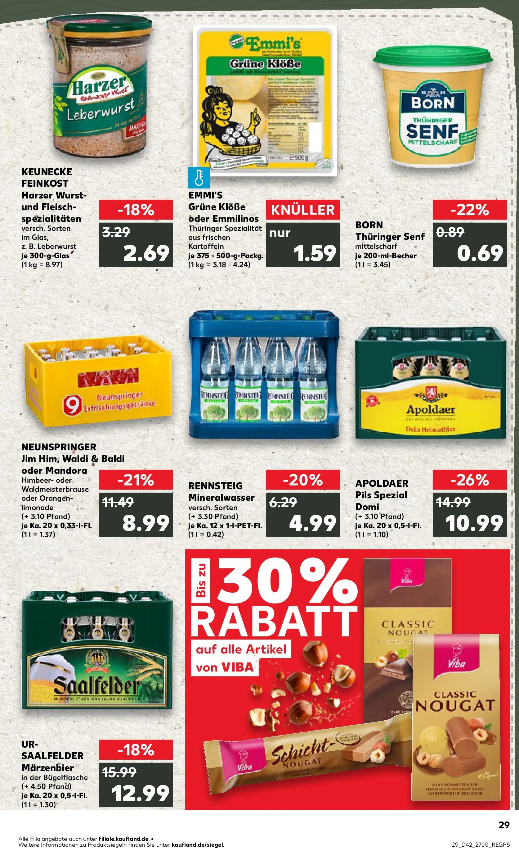 Prospekt Kaufland ab 15.10.2025 » Angebote und Werbung Online | Seite: 29 | Produkte: Orangen, Limonade, Kartoffeln, Wurst Prospekt Kaufland ab 15.10.2025 » Angebote Online zum Blättern | Seite: 29 | Produkte: Orangen, Limonade, Kartoffeln, Wurst