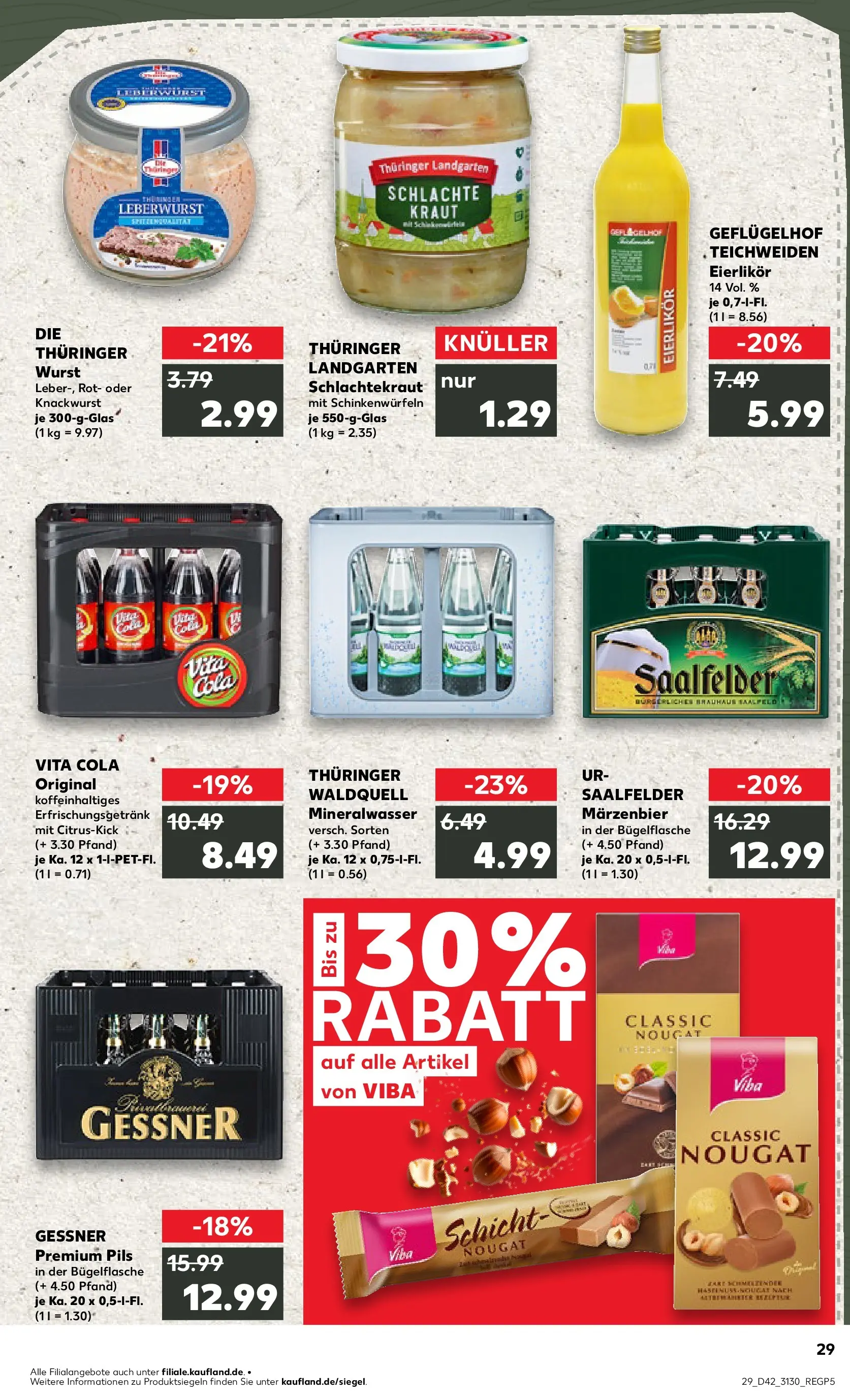 Prospekt Kaufland ab 15.10.2025 » Angebote und Werbung Online | Seite: 29 | Produkte: Cola, Pils, Vita cola, Kraut Prospekt Kaufland ab 15.10.2025 » Angebote Online zum Blättern | Seite: 29 | Produkte: Cola, Pils, Vita cola, Kraut