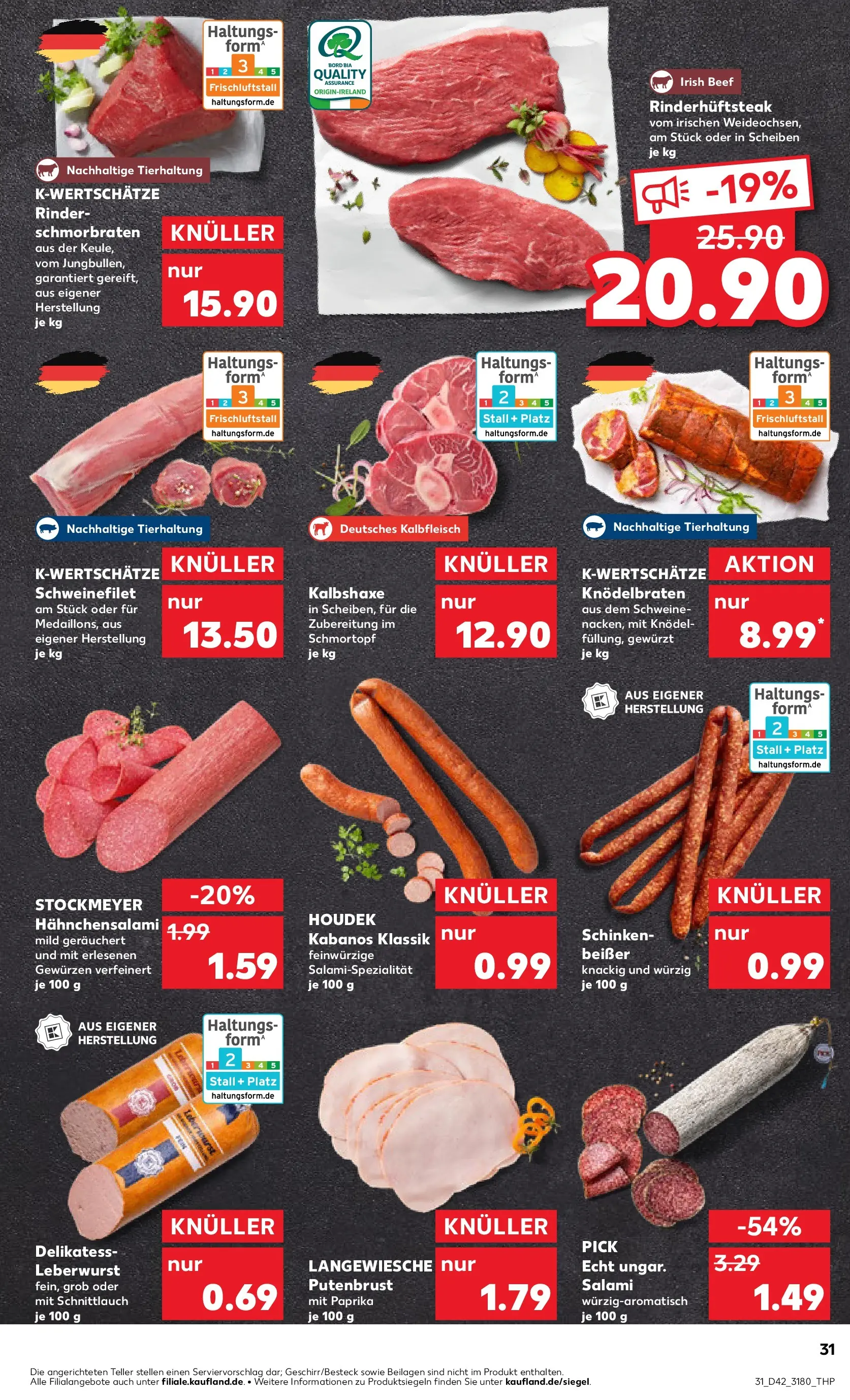 Prospekt Kaufland ab 15.10.2025 » Angebote und Werbung Online | Seite: 31 | Produkte: Paprika, Salami, Schinken, Steak Prospekt Kaufland ab 15.10.2025 » Angebote Online zum Blättern | Seite: 31 | Produkte: Paprika, Salami, Schinken, Steak
