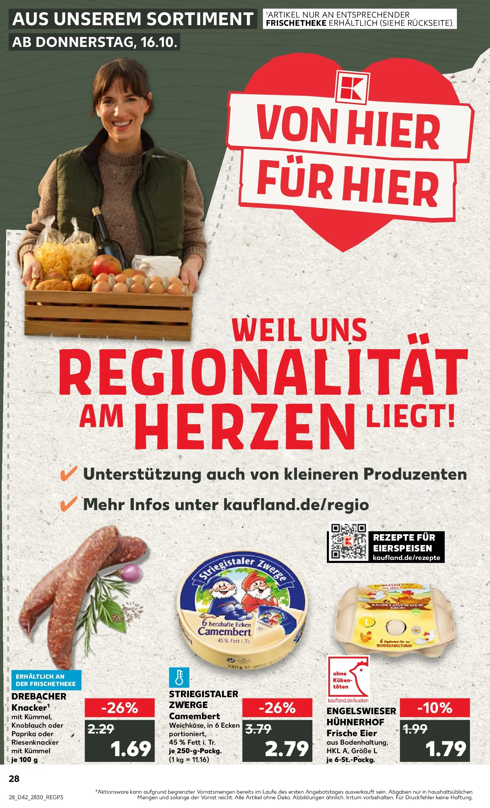 Prospekt Kaufland ab 15.10.2025 » Angebote und Werbung Online | Seite: 28 | Produkte: Eier, Paprika, Knoblauch Prospekt Kaufland ab 15.10.2025 » Angebote Online zum Blättern | Seite: 28 | Produkte: Eier, Paprika, Knoblauch