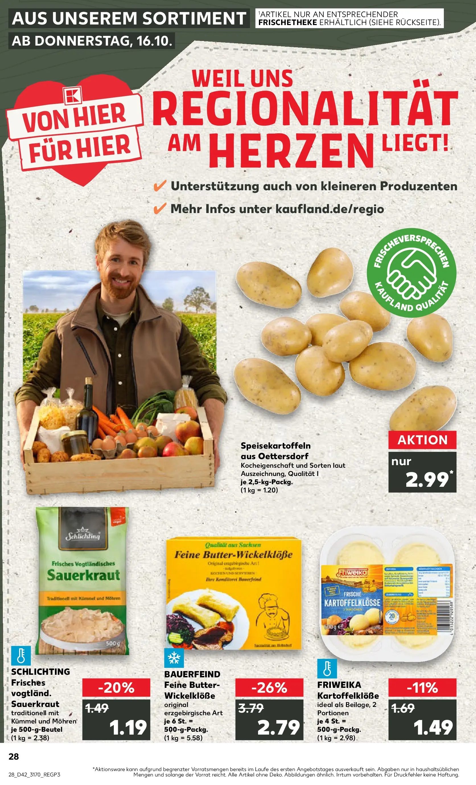 Prospekt Kaufland ab 15.10.2025 » Angebote und Werbung Online | Seite: 28 | Produkte: Butter, Mohren Prospekt Kaufland ab 15.10.2025 » Angebote Online zum Blättern | Seite: 28 | Produkte: Butter, Mohren