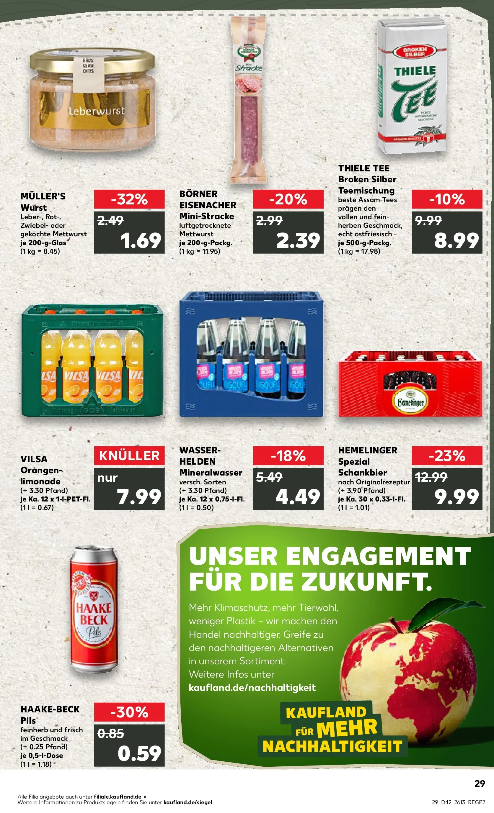 Prospekt Kaufland ab 15.10.2025 » Angebote und Werbung Online | Seite: 29 | Produkte: Orangen, Limonade, Wurst, Tee Prospekt Kaufland ab 15.10.2025 » Angebote Online zum Blättern | Seite: 29 | Produkte: Orangen, Limonade, Wurst, Tee