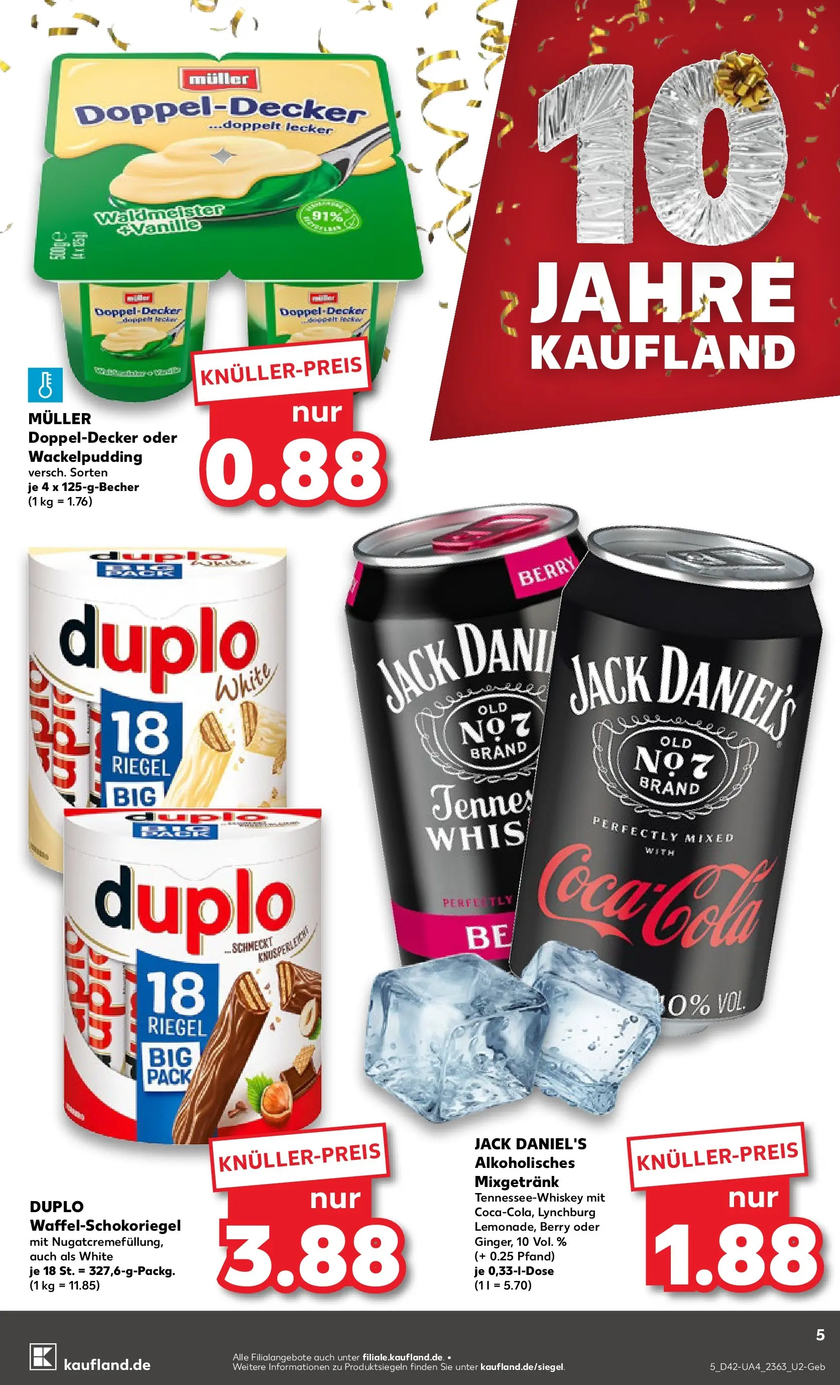 Prospekt Kaufland ab 15.10.2025 » Angebote und Werbung Online | Seite: 5 | Produkte: Jack Daniel's Prospekt Kaufland ab 15.10.2025 » Angebote Online zum Blättern | Seite: 5 | Produkte: Jack Daniel's