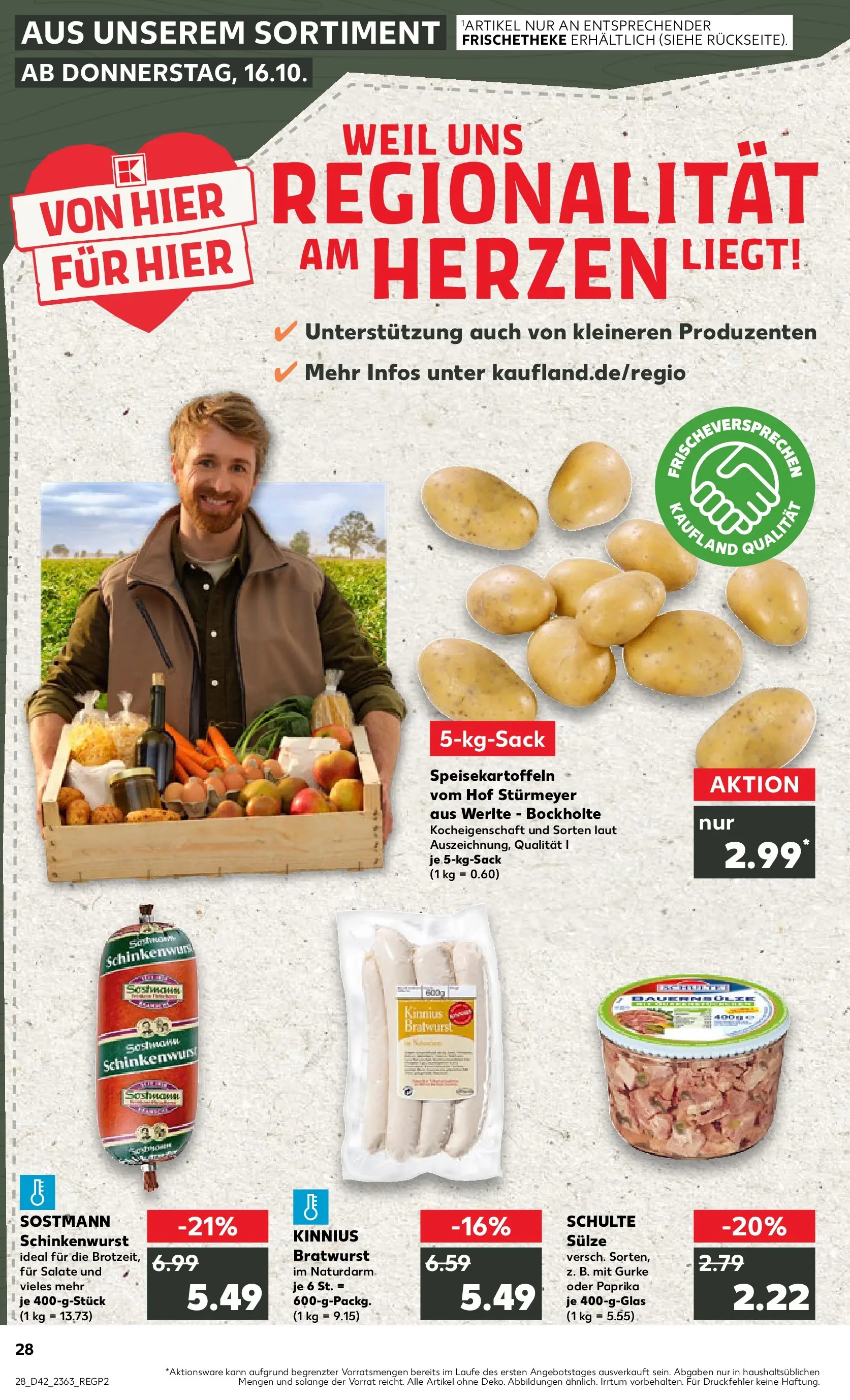Prospekt Kaufland ab 15.10.2025 » Angebote und Werbung Online | Seite: 36 | Produkte: Bratwurst, Paprika Prospekt Kaufland ab 15.10.2025 » Angebote Online zum Blättern | Seite: 36 | Produkte: Bratwurst, Paprika