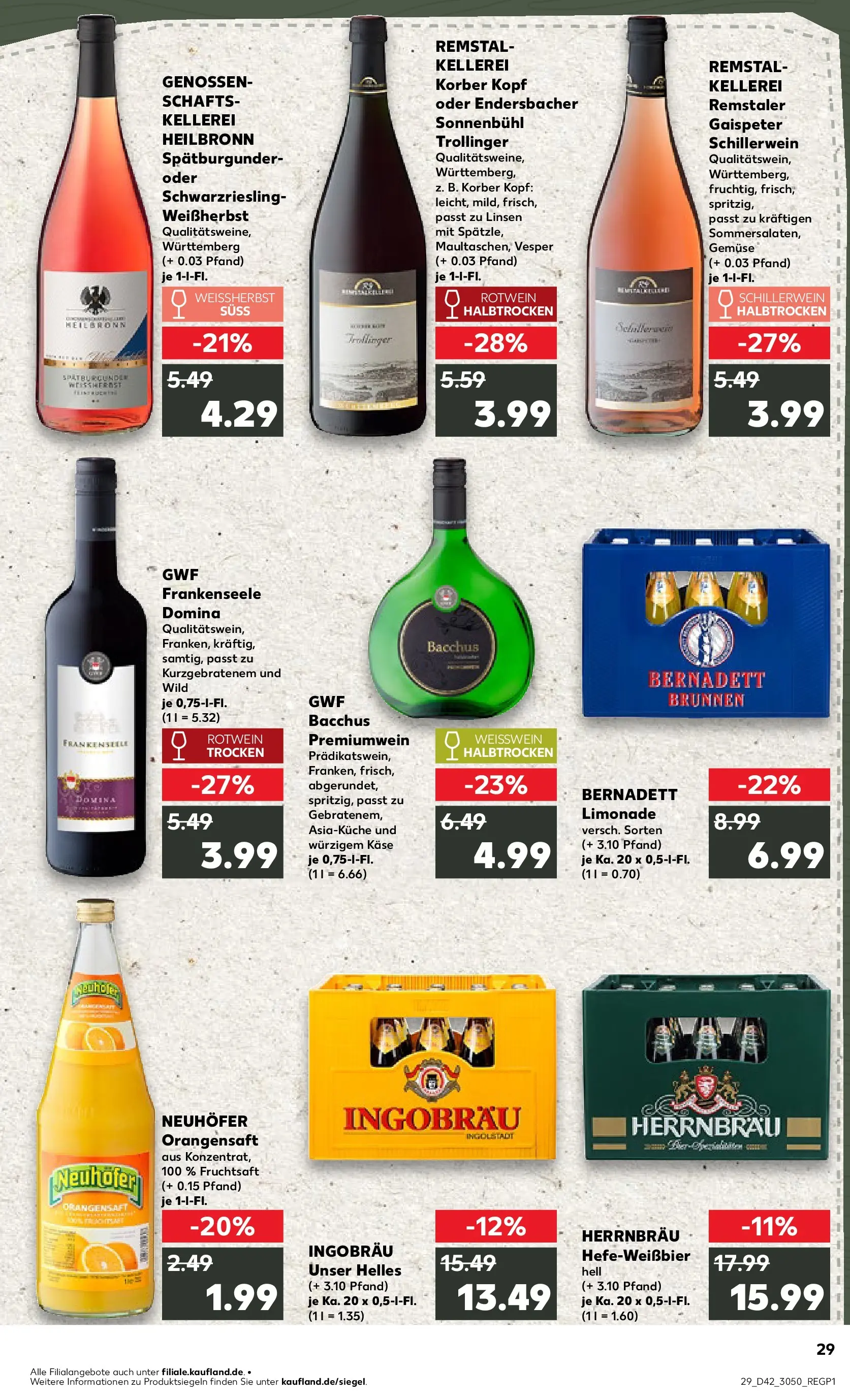 Prospekt Kaufland ab 15.10.2025 » Angebote und Werbung Online | Seite: 29 Prospekt Kaufland ab 15.10.2025 » Angebote Online zum Blättern | Seite: 29